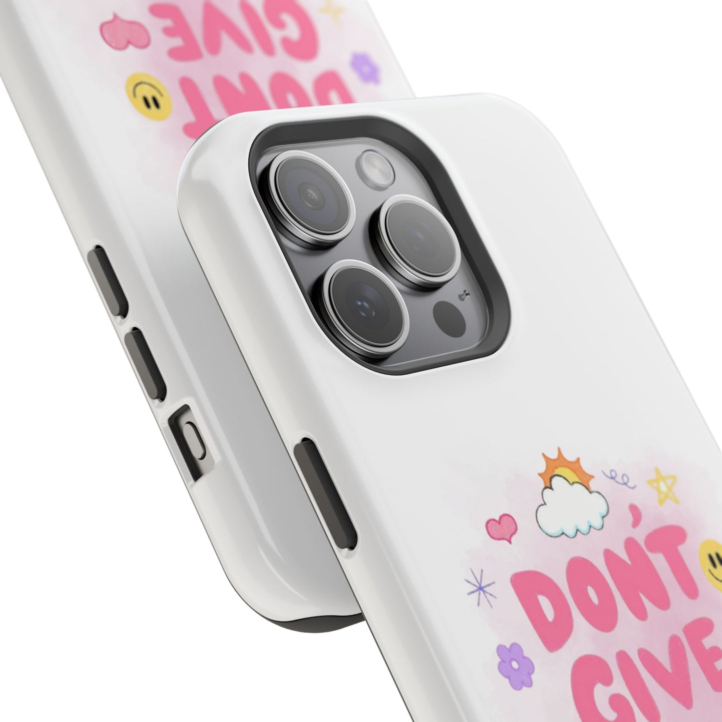 Inspirational Phone Case - "Don't Give Up!" Impact-Resistant Design