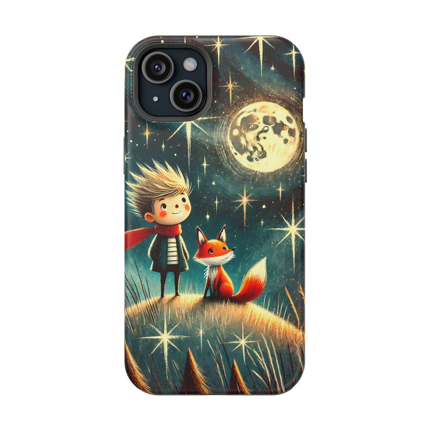 Whimsical Space Adventure Magnetic Phone Case - Kid-Friendly Design