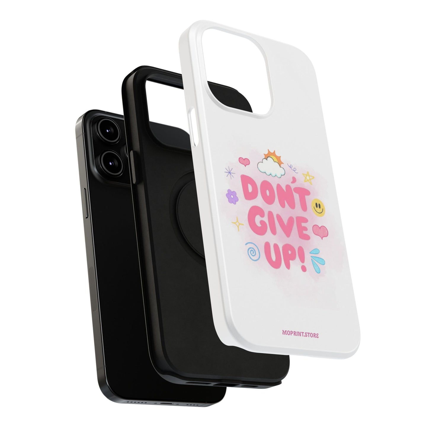 Inspirational Phone Case - "Don't Give Up!" Impact-Resistant Design