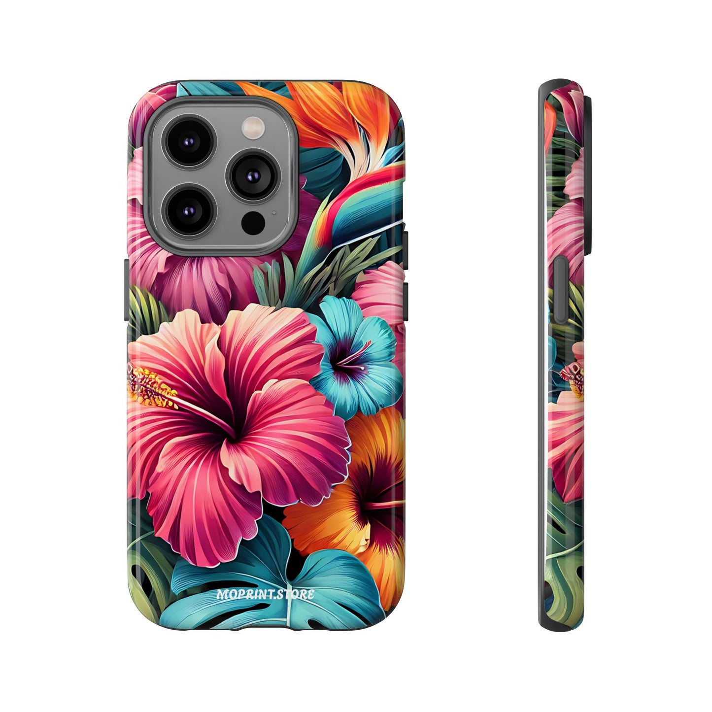 Tropical Floral Phone Case - Tough, Stylish & Colorful