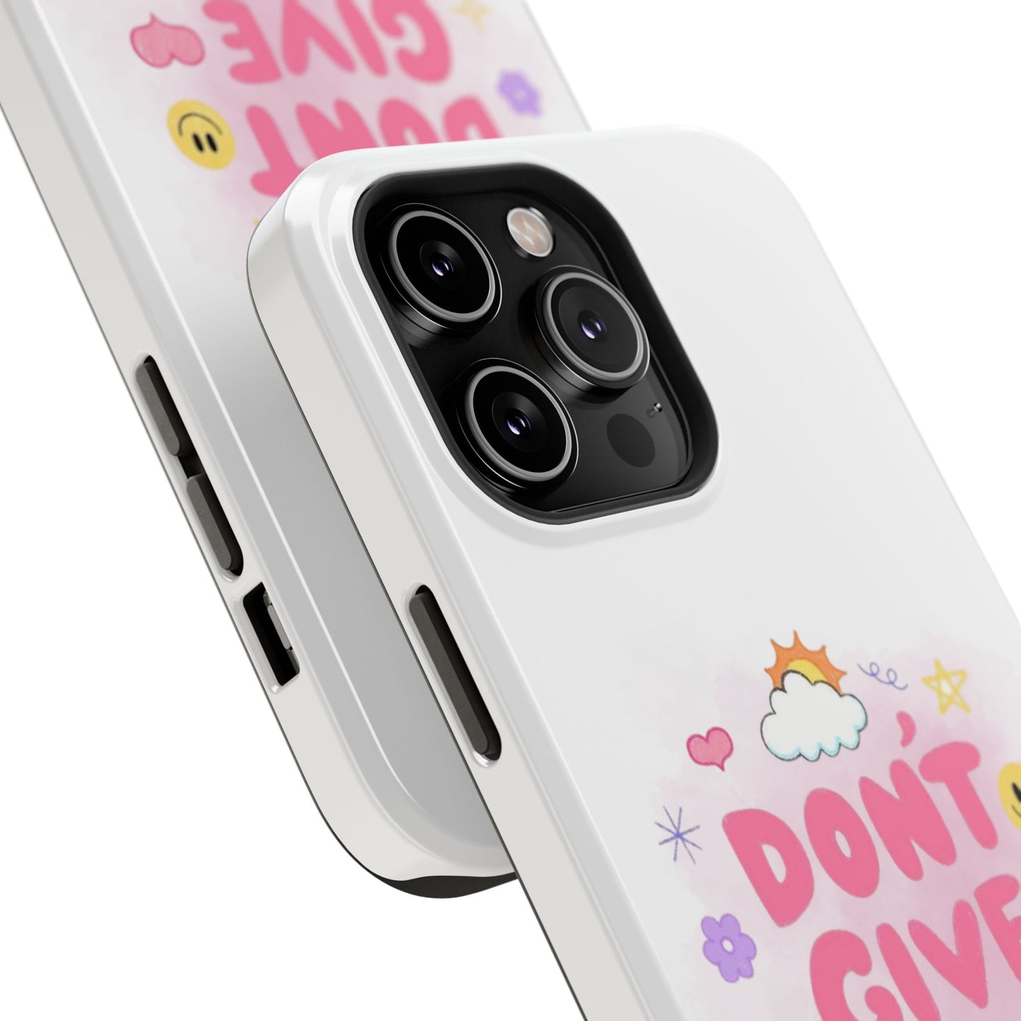 Inspirational Phone Case - "Don't Give Up!" Impact-Resistant Design