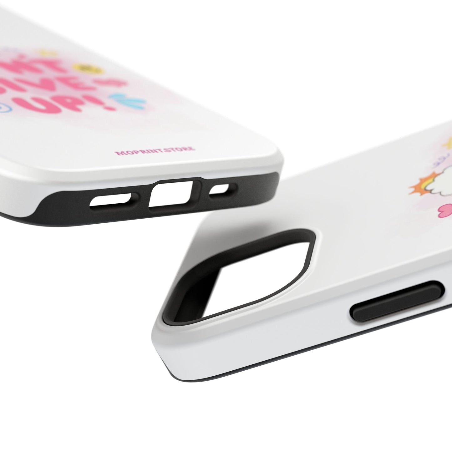 Inspirational Phone Case - "Don't Give Up!" Impact-Resistant Design