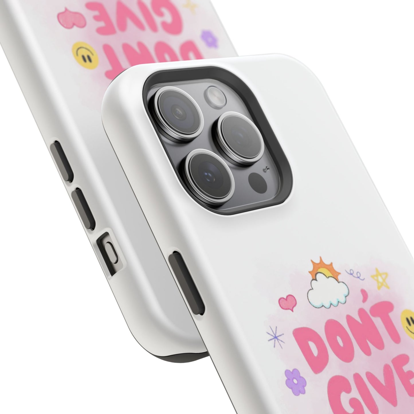 Inspirational Phone Case - "Don't Give Up!" Impact-Resistant Design