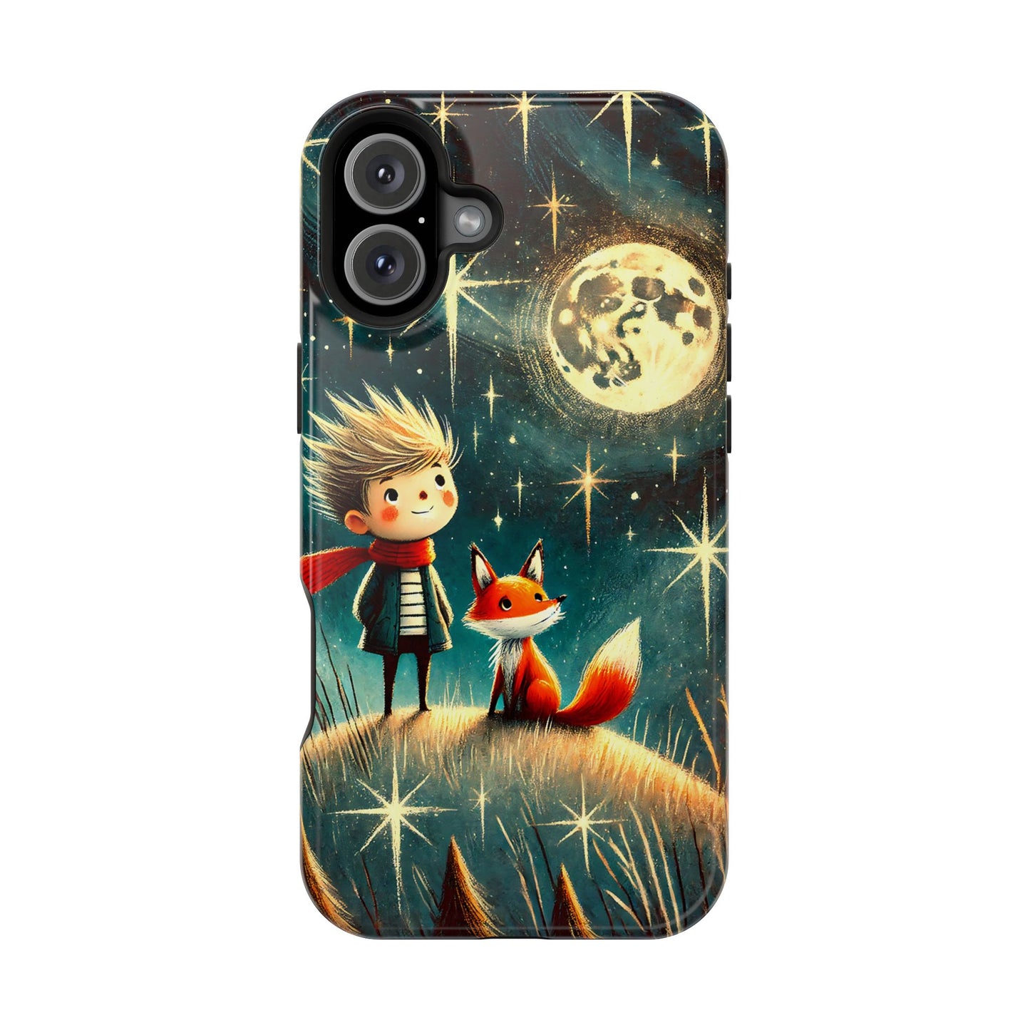 Whimsical Space Adventure Magnetic Phone Case - Kid-Friendly Design