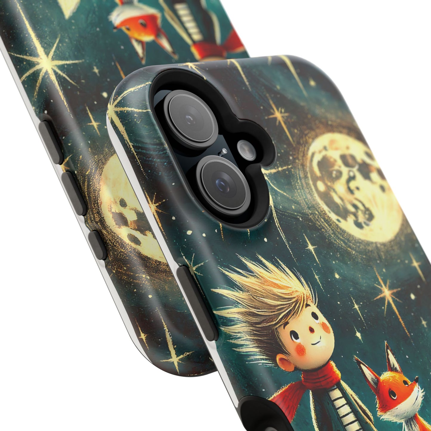 Whimsical Space Adventure Magnetic Phone Case - Kid-Friendly Design