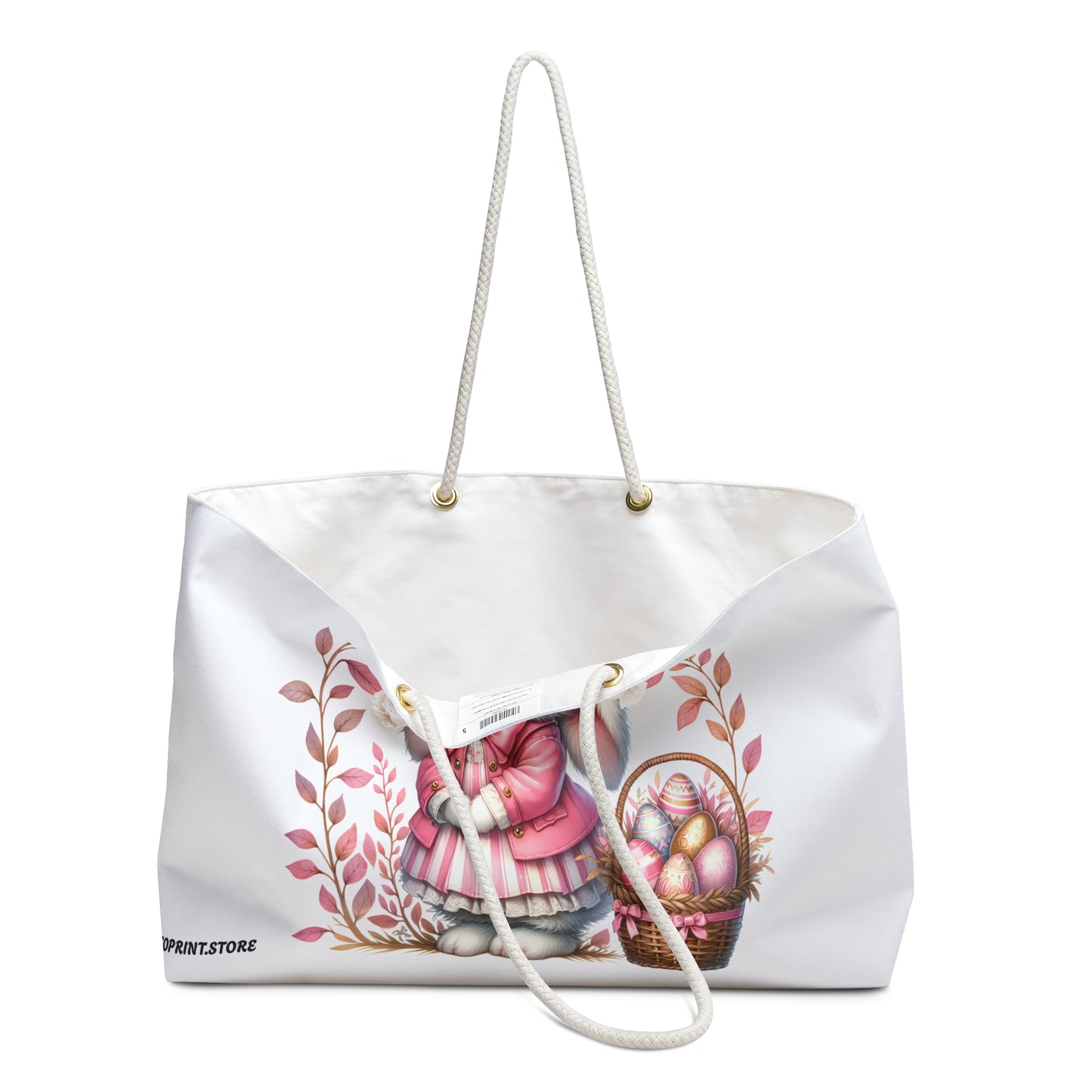 Adorable Easter Bunny Weekender Bag - Perfect for Spring Getaways!
