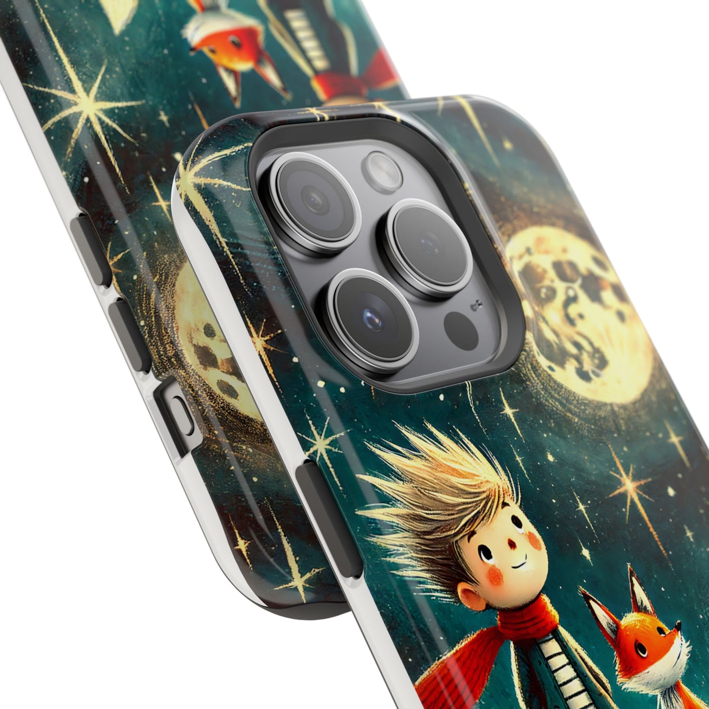Whimsical Space Adventure Magnetic Phone Case - Kid-Friendly Design
