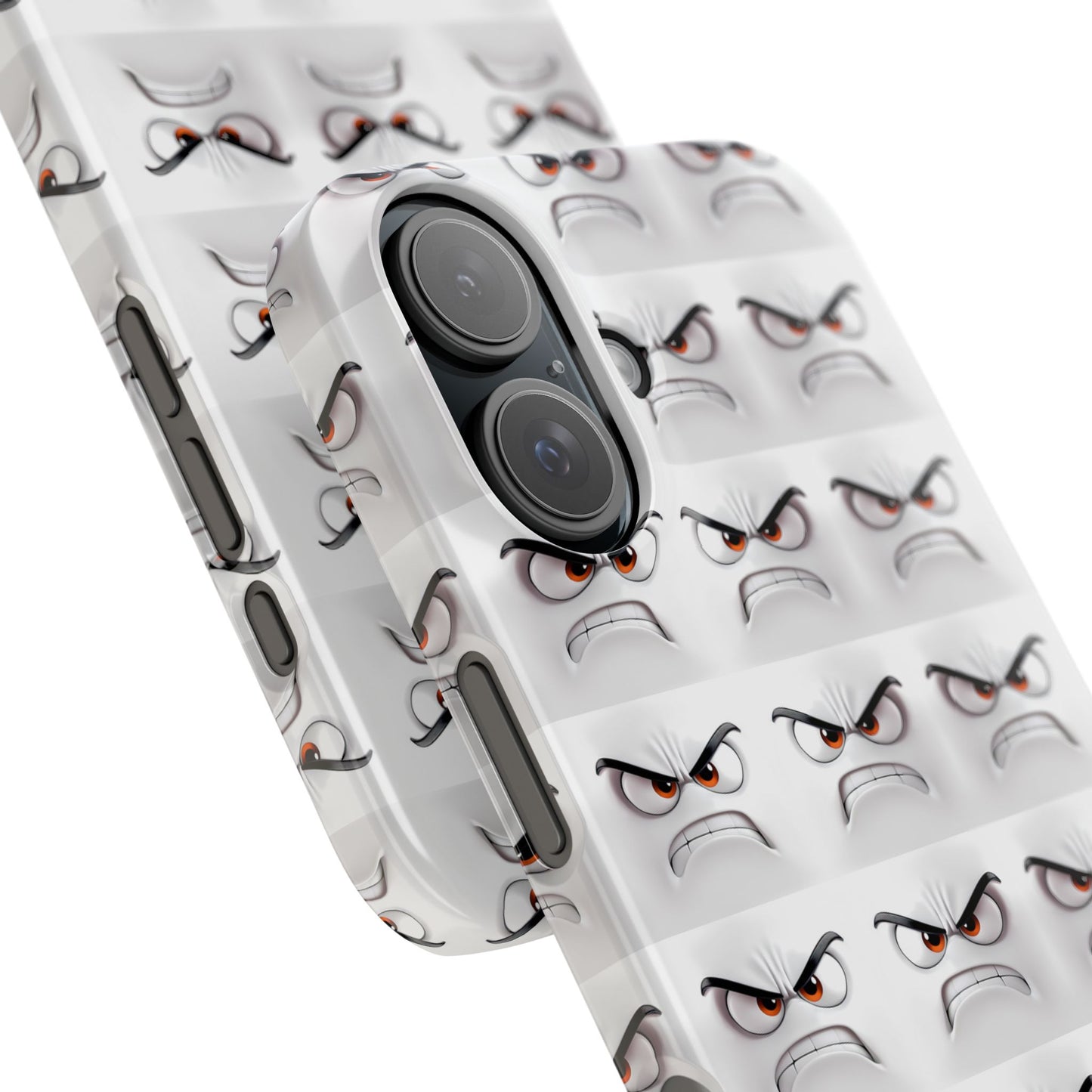 Expressive Slim Phone Case – Angry Face Design for Bold Personalities