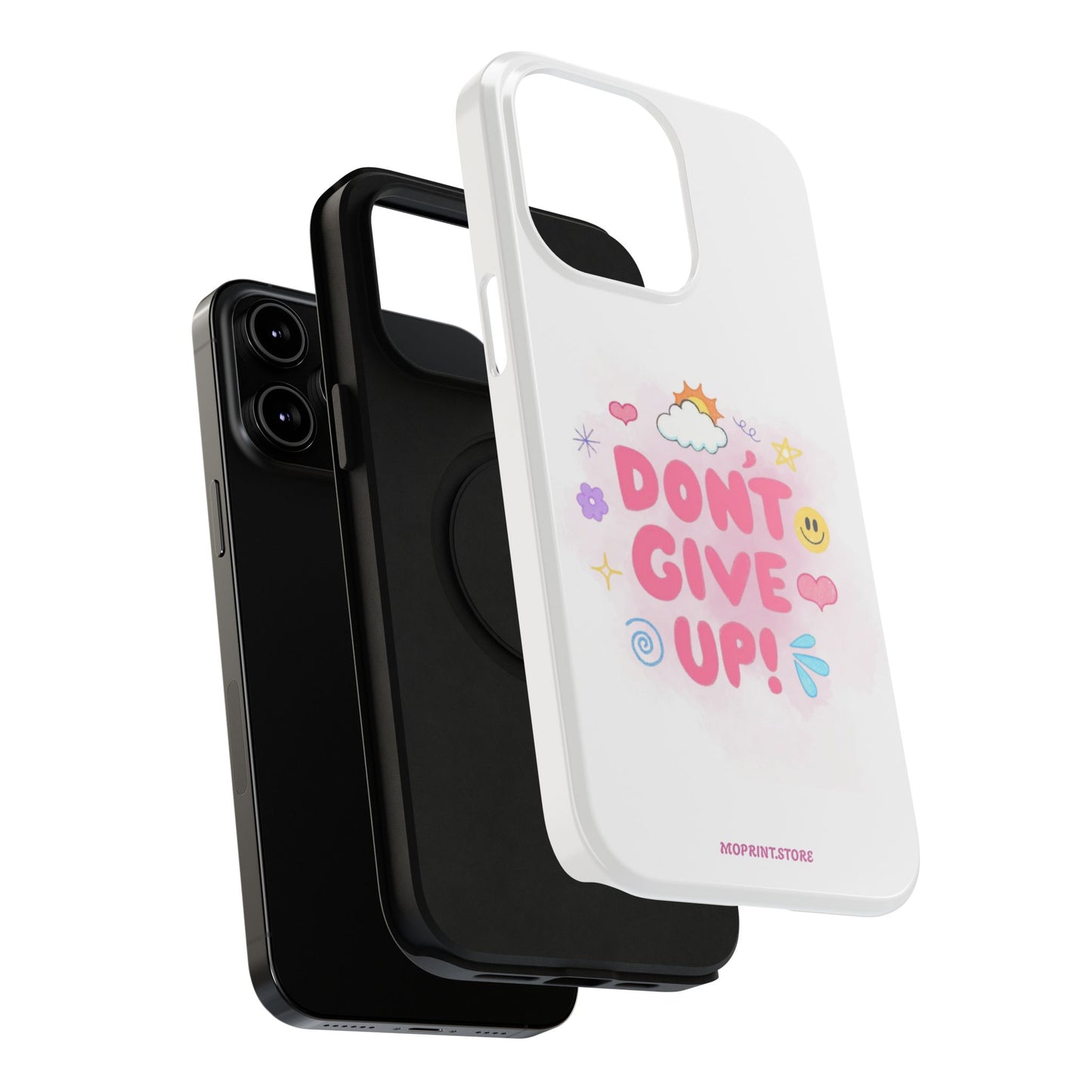 Inspirational Phone Case - "Don't Give Up!" Impact-Resistant Design