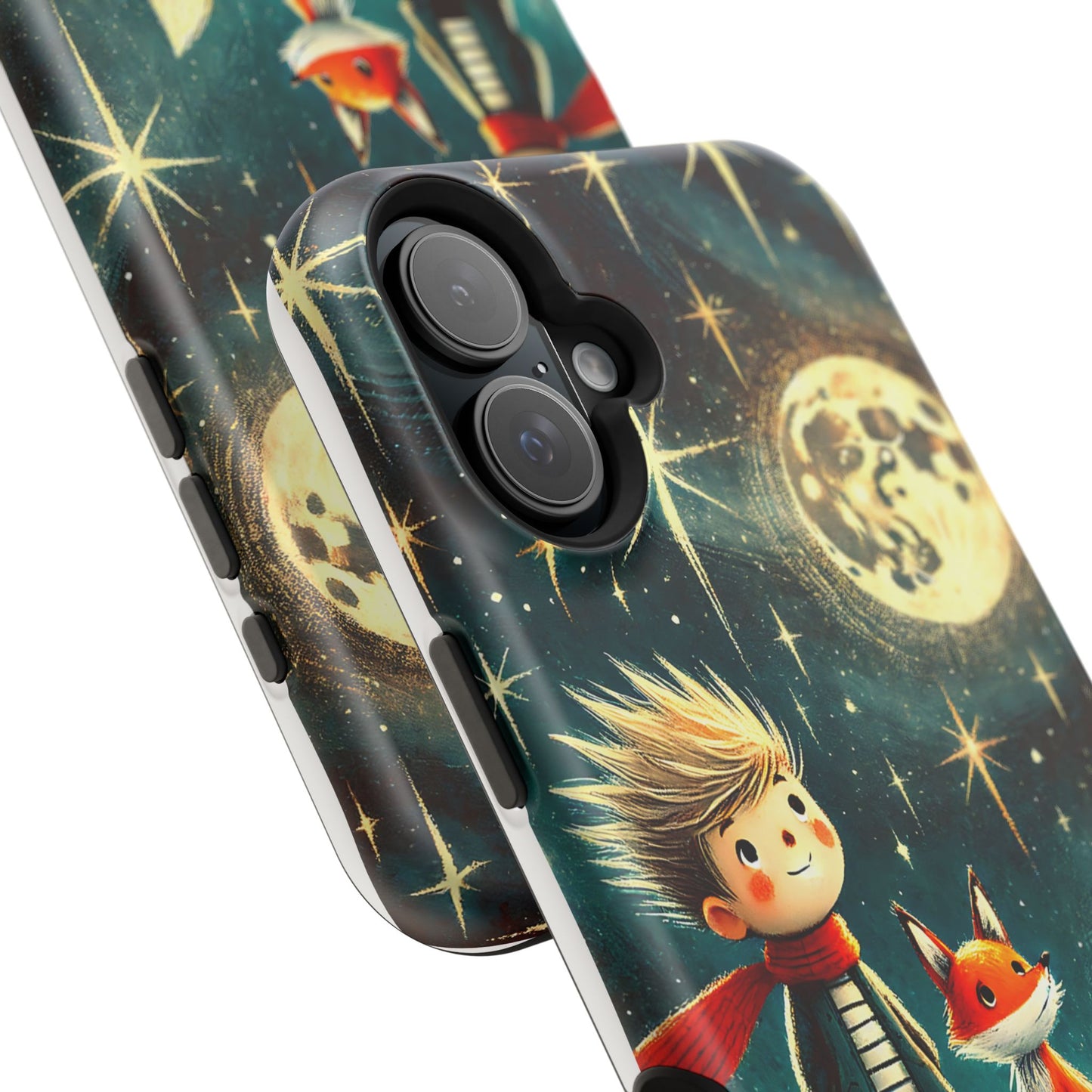 Whimsical Space Adventure Magnetic Phone Case - Kid-Friendly Design