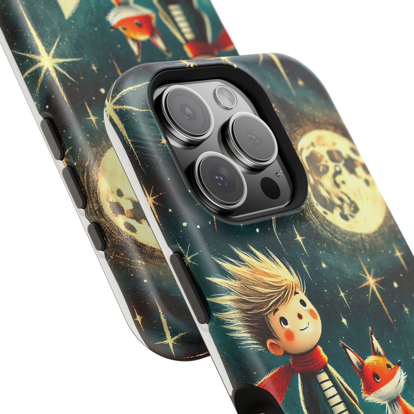 Whimsical Space Adventure Magnetic Phone Case - Kid-Friendly Design