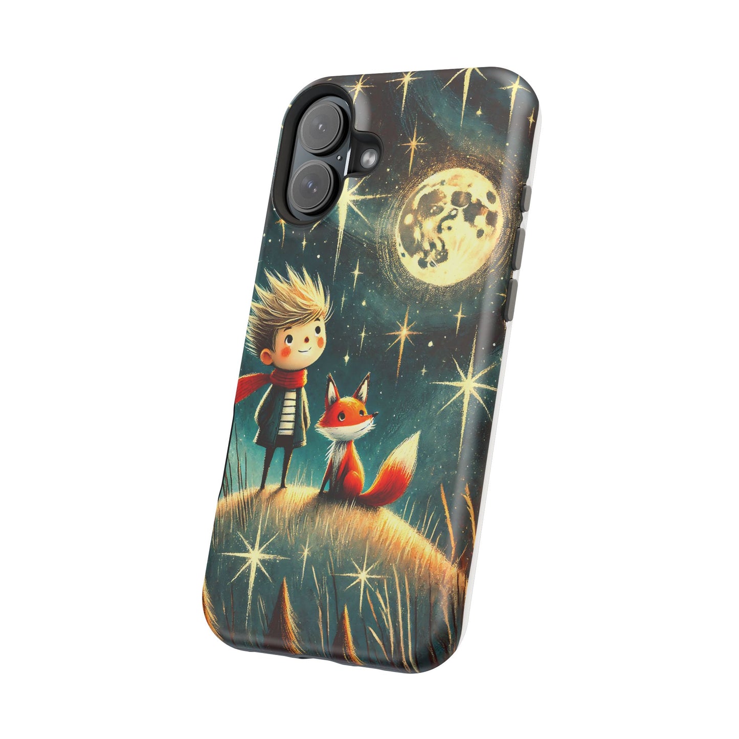 Whimsical Space Adventure Magnetic Phone Case - Kid-Friendly Design