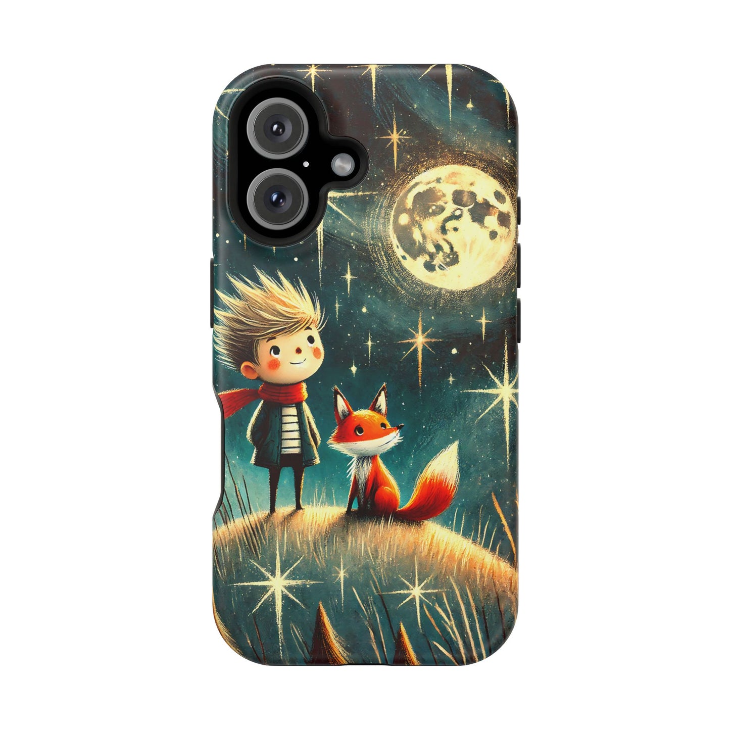 Whimsical Space Adventure Magnetic Phone Case - Kid-Friendly Design