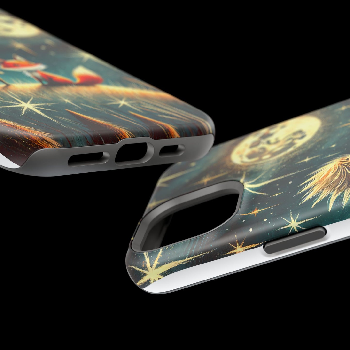 Whimsical Space Adventure Magnetic Phone Case - Kid-Friendly Design
