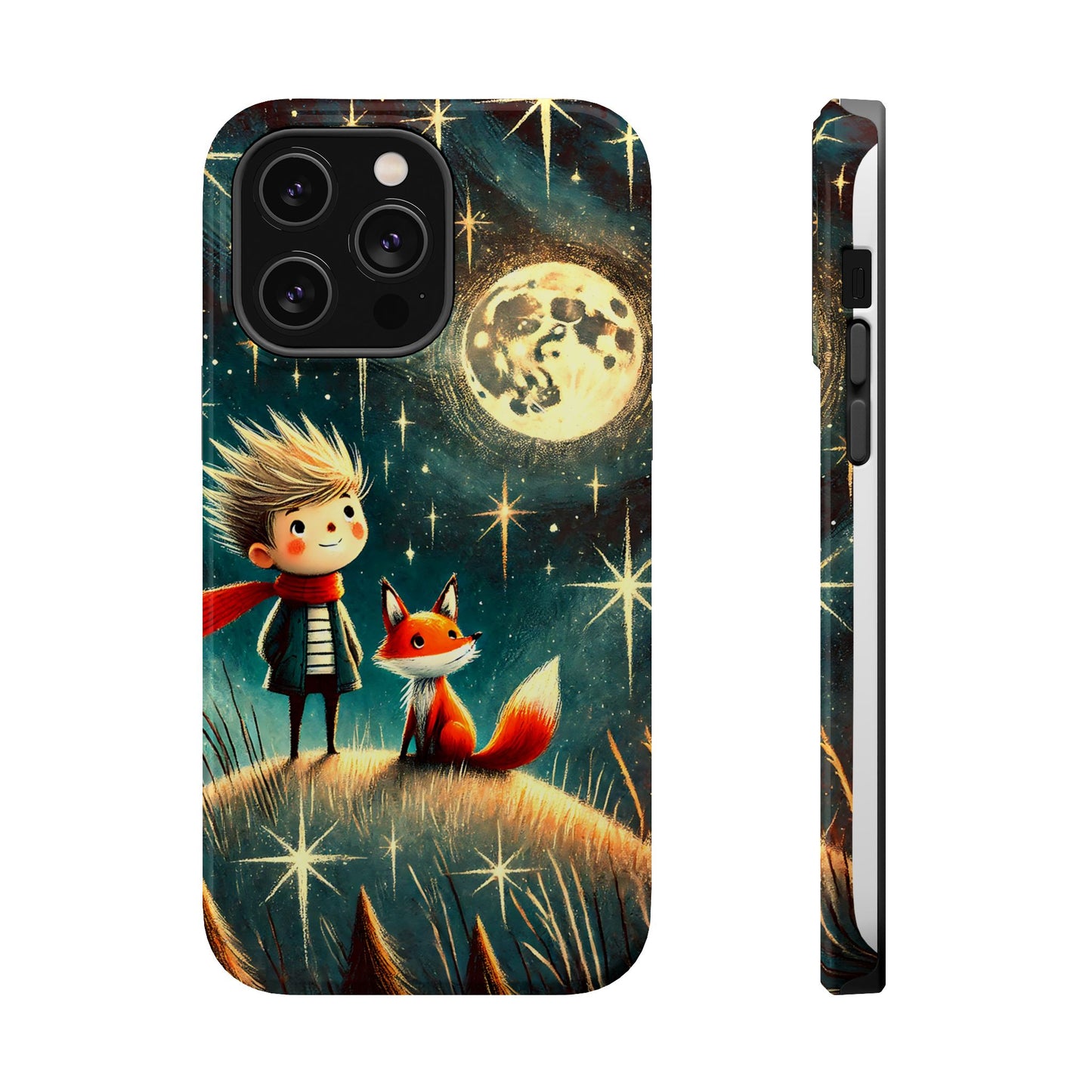 Whimsical Space Adventure Magnetic Phone Case - Kid-Friendly Design