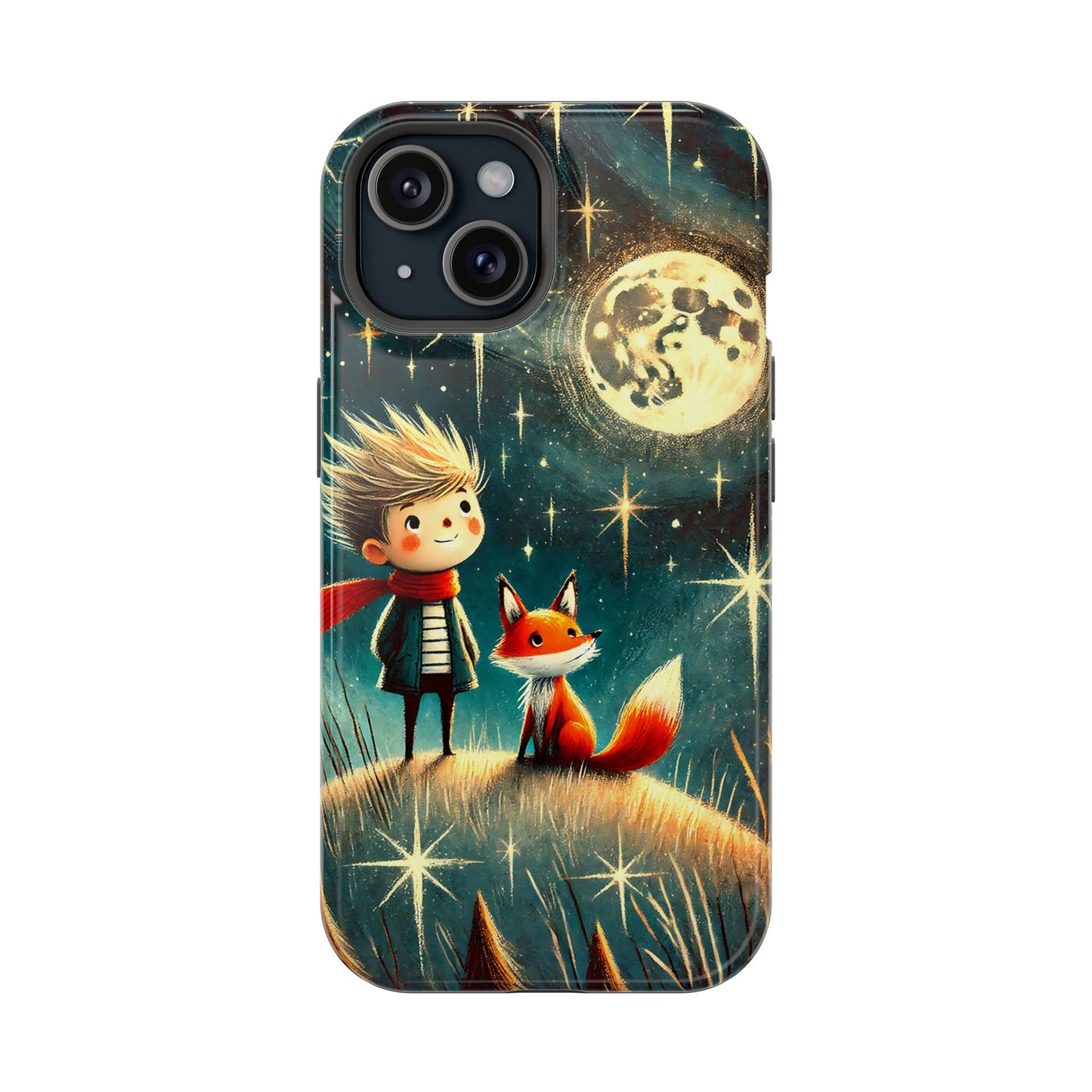 Whimsical Space Adventure Magnetic Phone Case - Kid-Friendly Design
