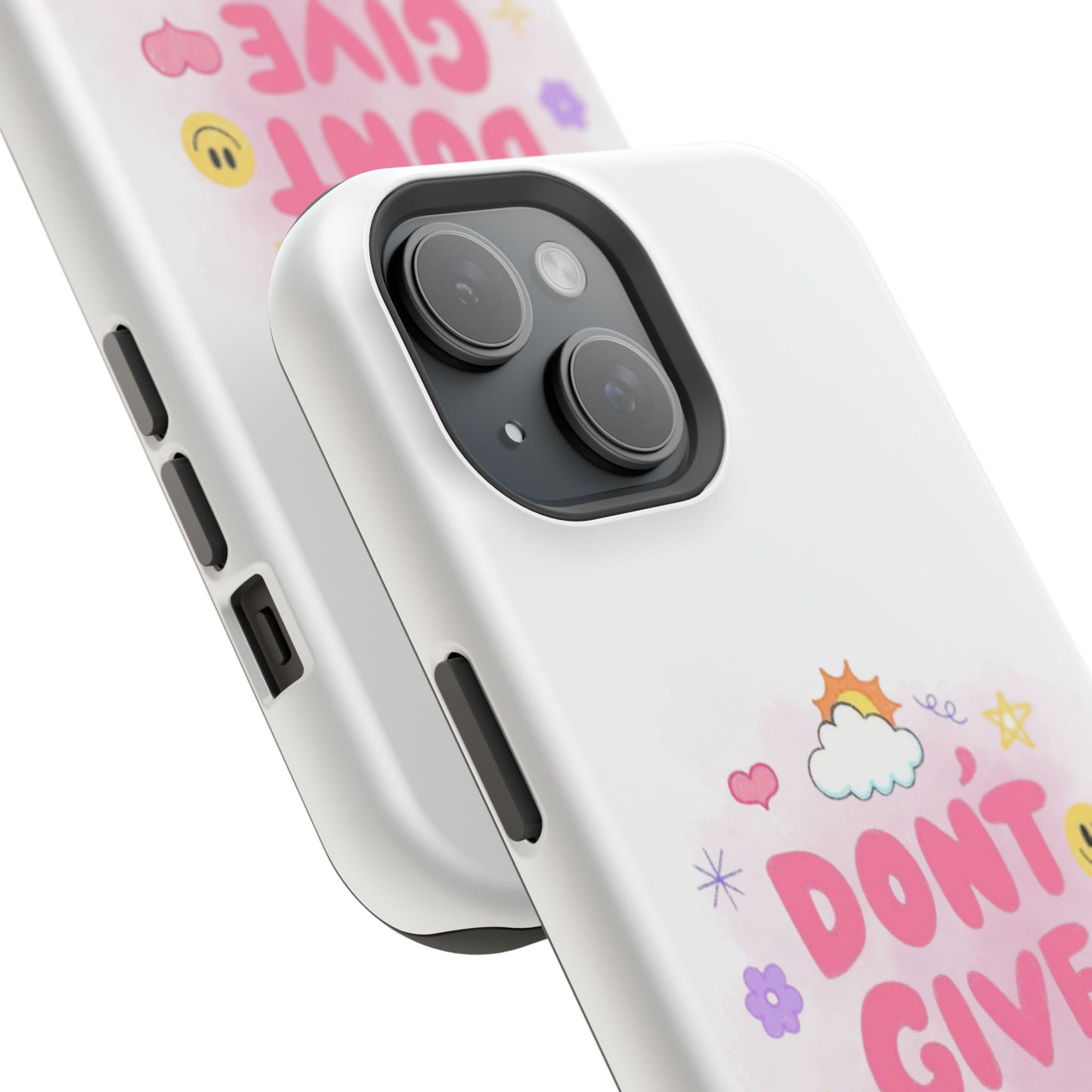 Inspirational Phone Case - "Don't Give Up!" Impact-Resistant Design