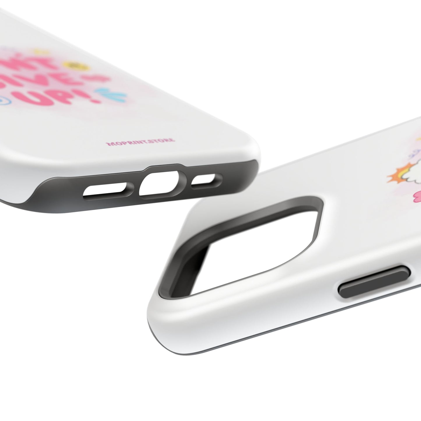 Inspirational Phone Case - "Don't Give Up!" Impact-Resistant Design