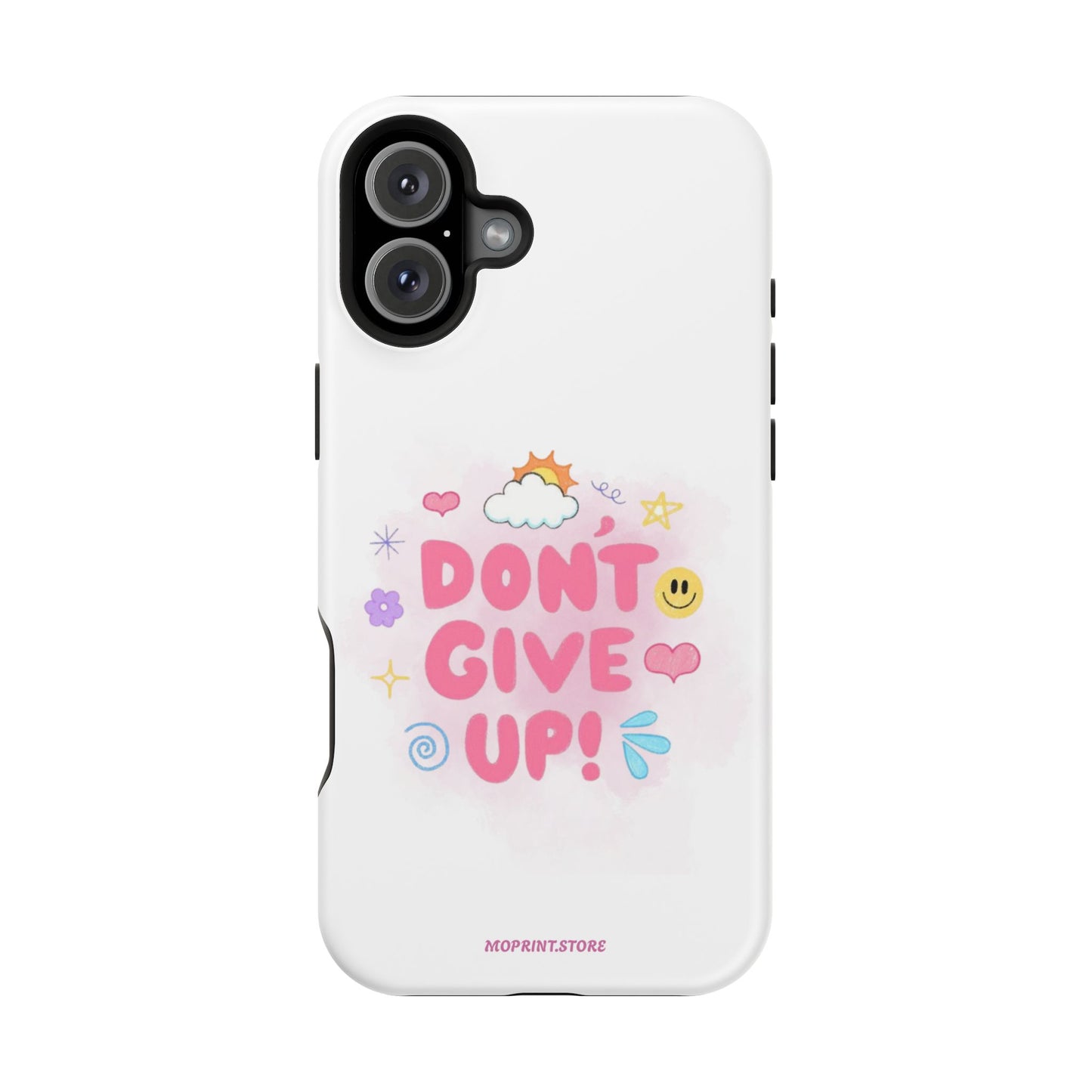 Inspirational Phone Case - "Don't Give Up!" Impact-Resistant Design