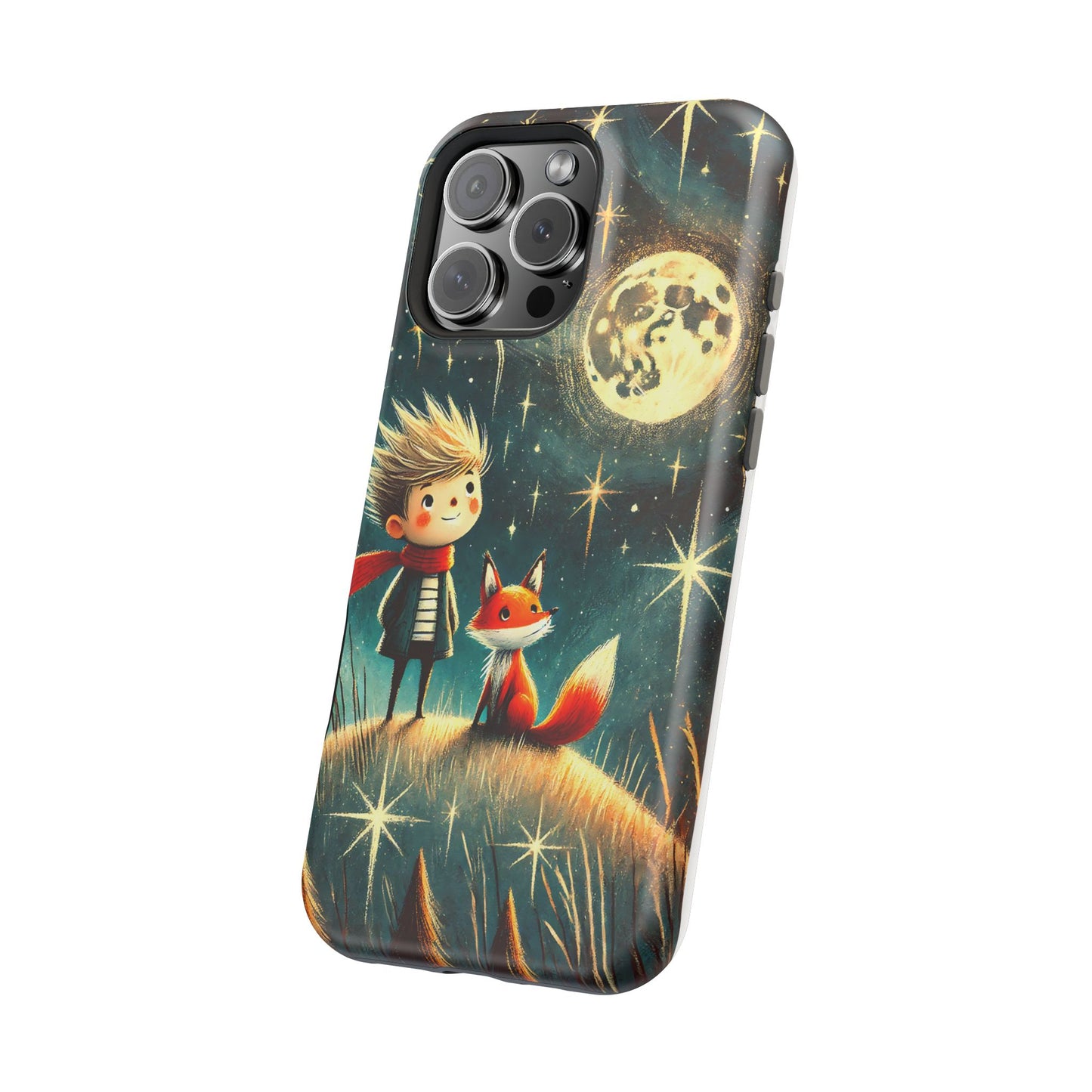 Whimsical Space Adventure Magnetic Phone Case - Kid-Friendly Design