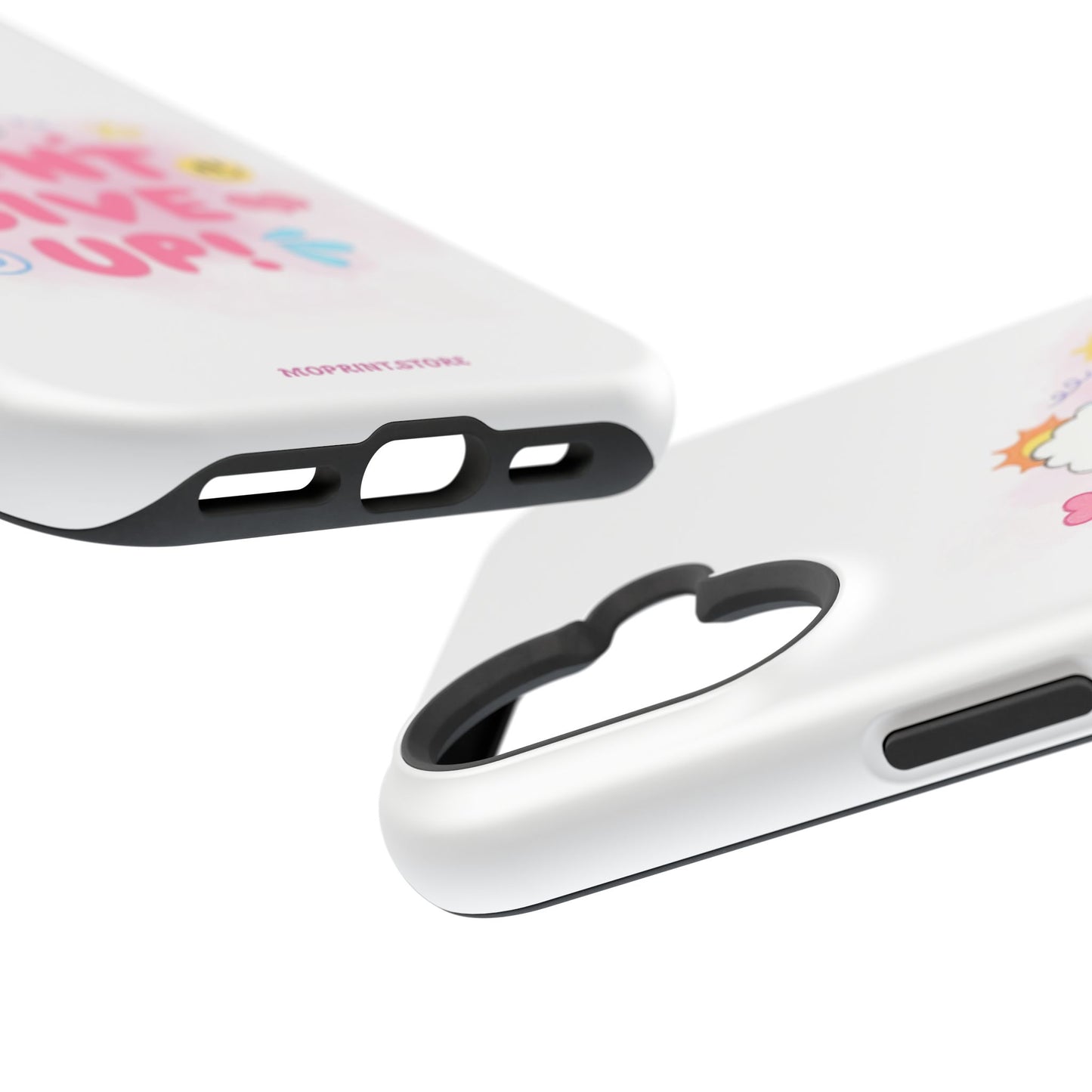 Inspirational Phone Case - "Don't Give Up!" Impact-Resistant Design