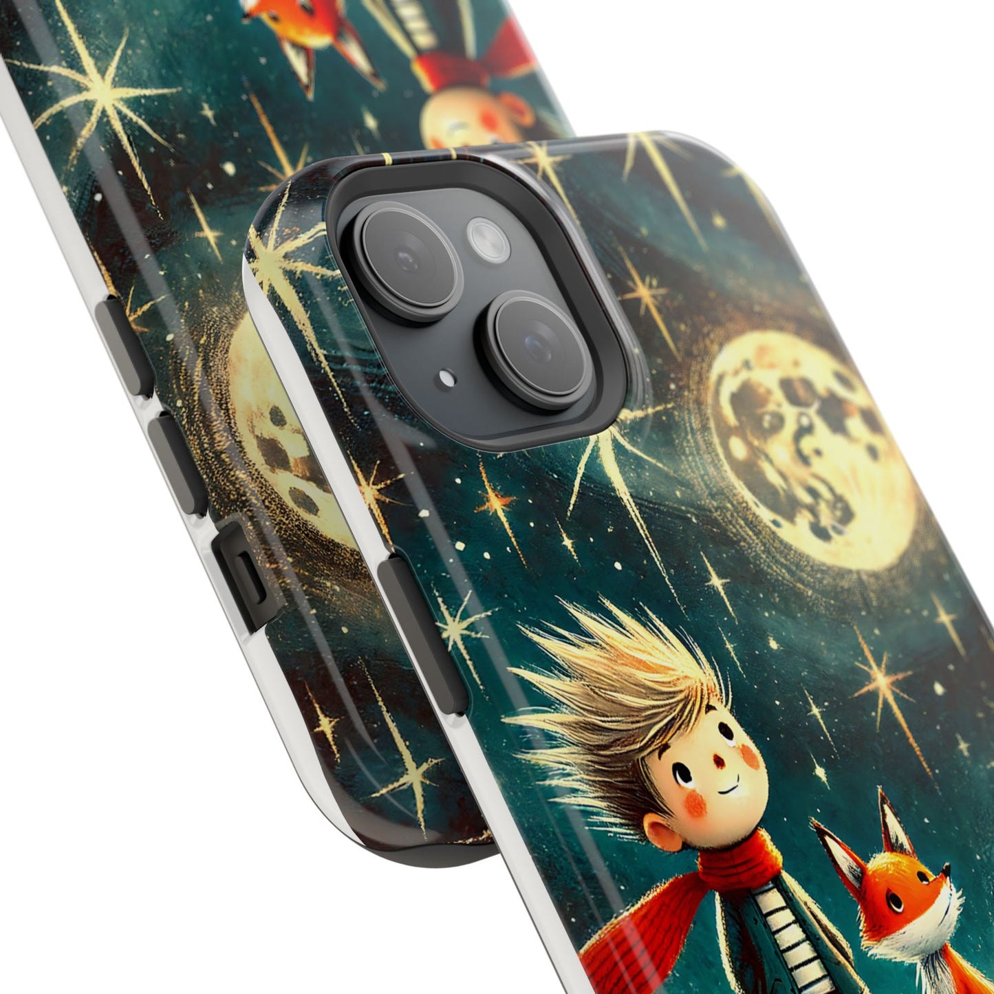 Whimsical Space Adventure Magnetic Phone Case - Kid-Friendly Design