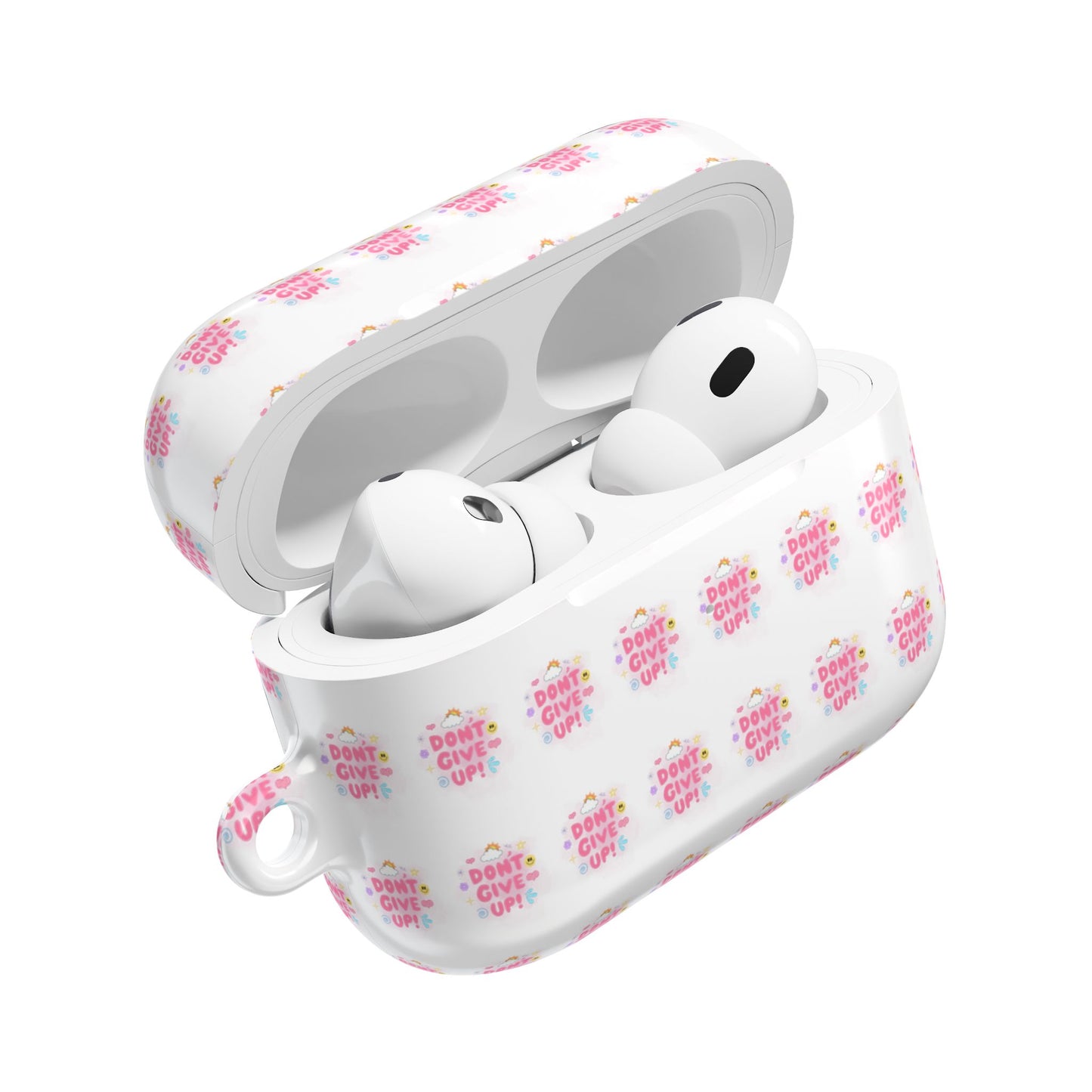 Inspirational AirPod Case - Don't Give Up Design - Cute & Motivational Accessory