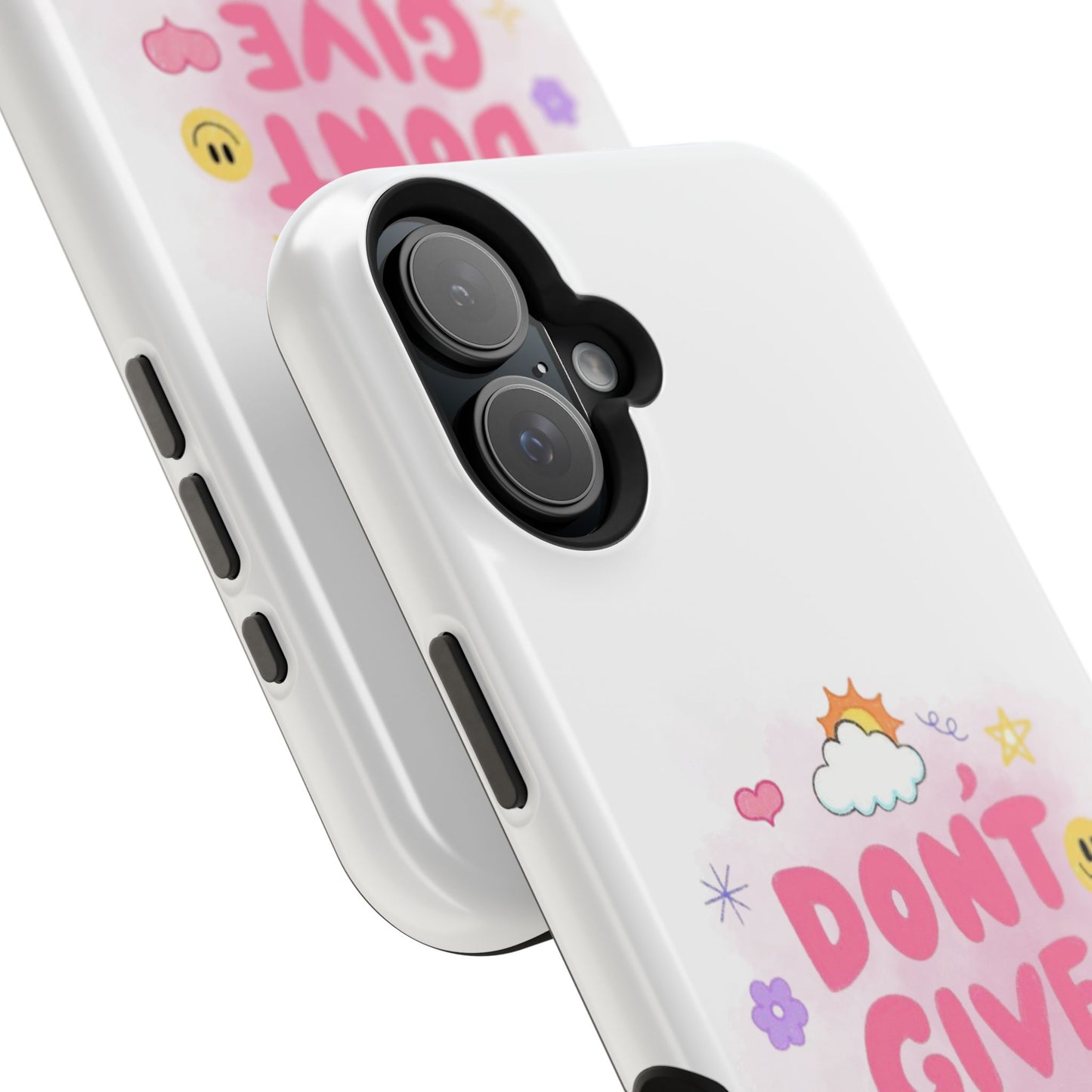 Inspirational Phone Case - "Don't Give Up!" Impact-Resistant Design