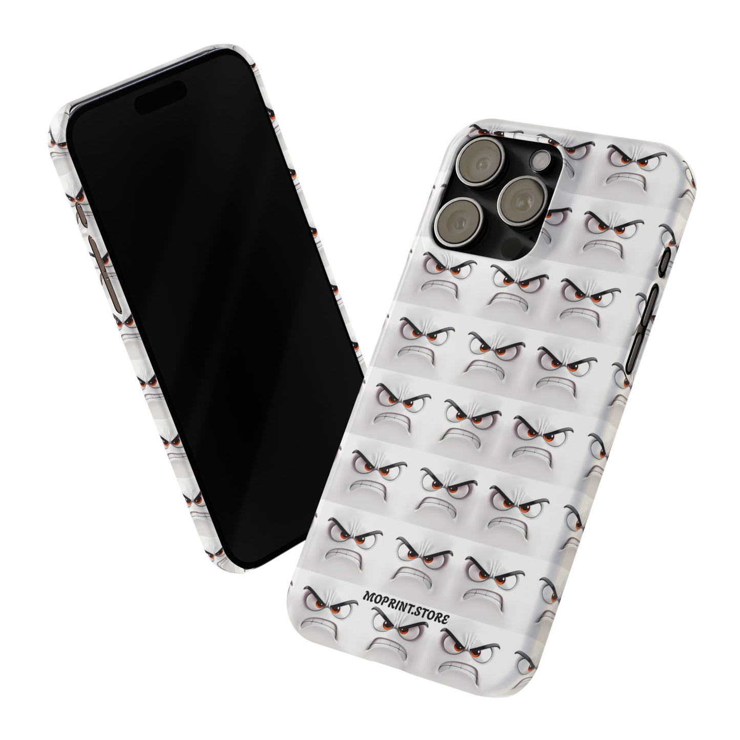 Expressive Slim Phone Case – Angry Face Design for Bold Personalities