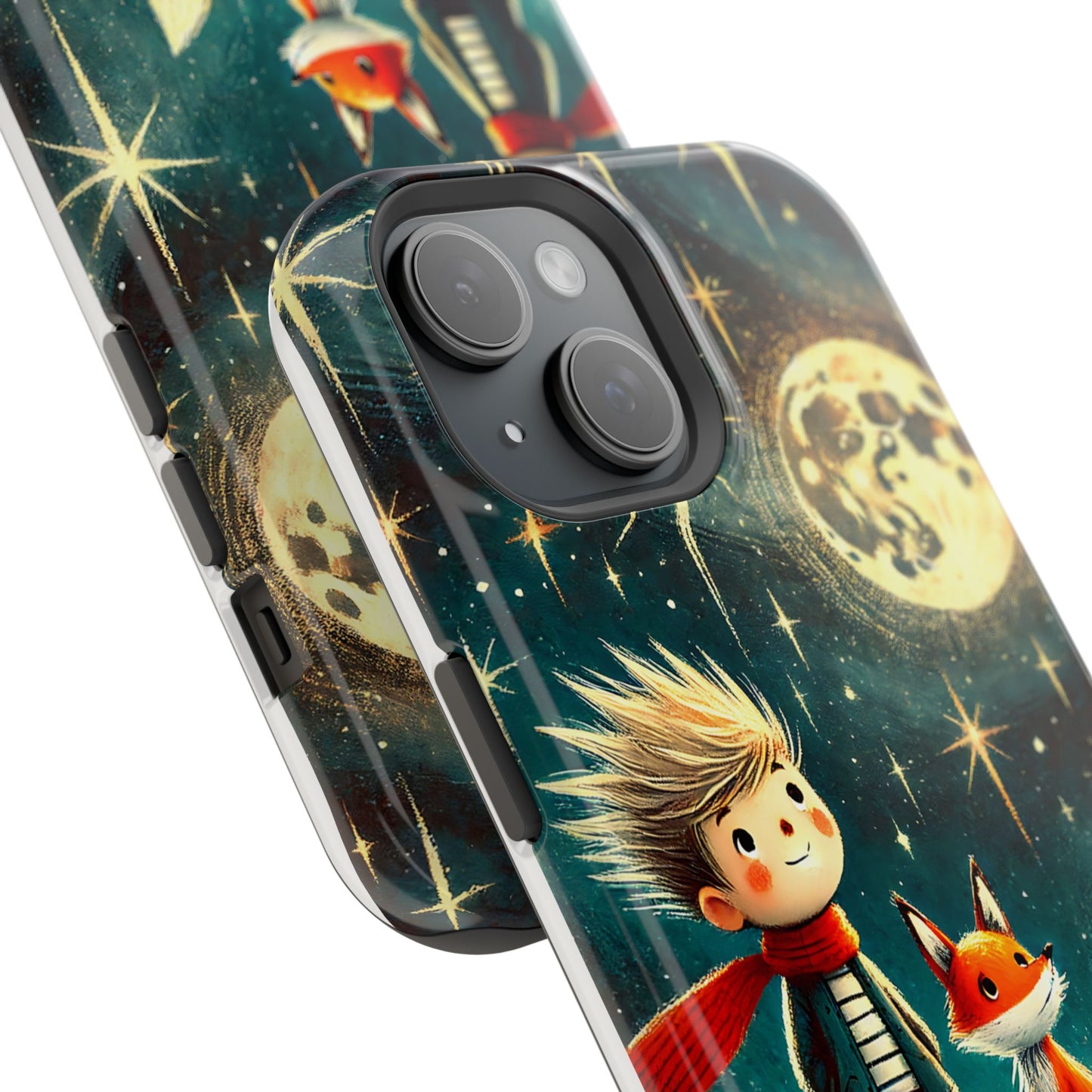 Whimsical Space Adventure Magnetic Phone Case - Kid-Friendly Design