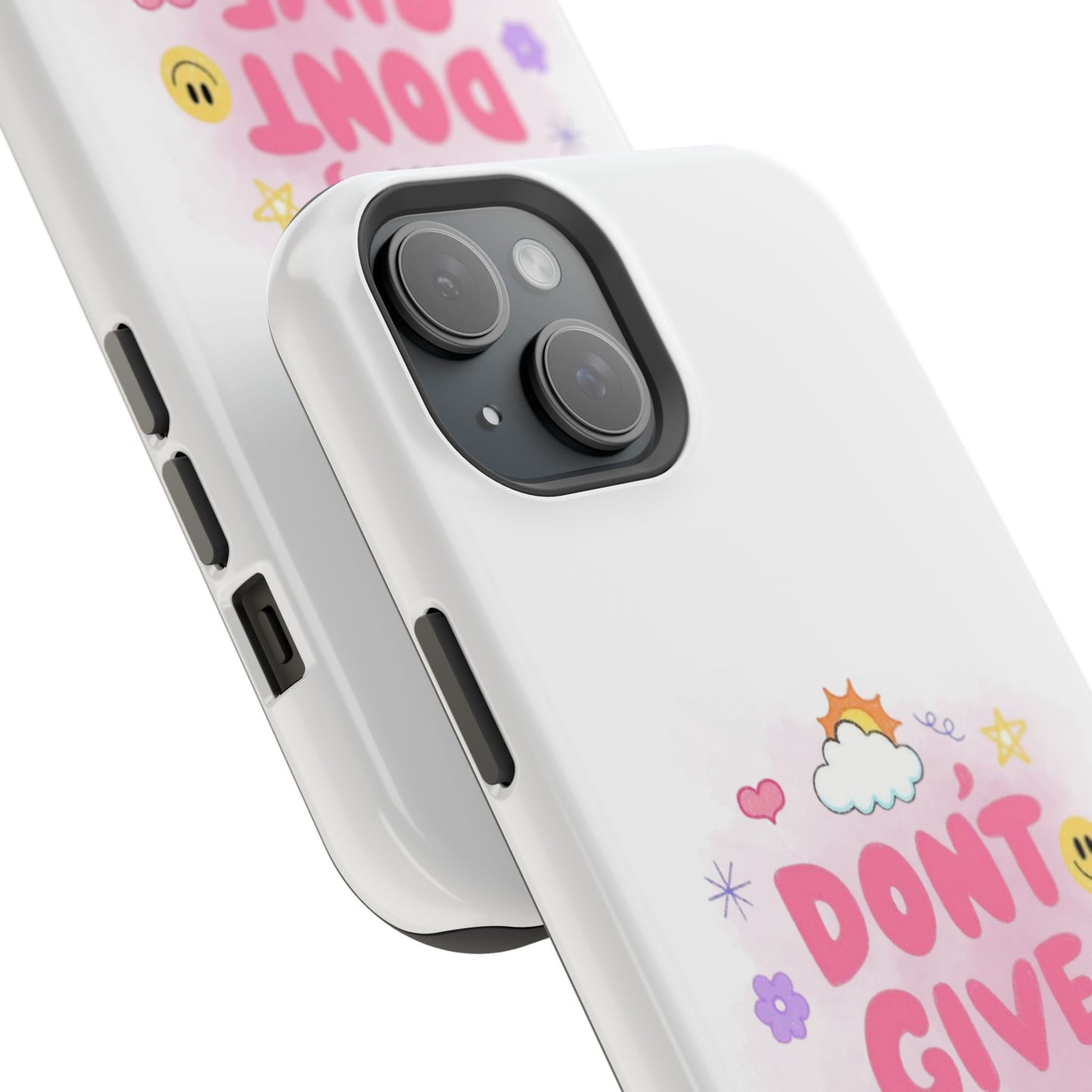 Inspirational Phone Case - "Don't Give Up!" Impact-Resistant Design