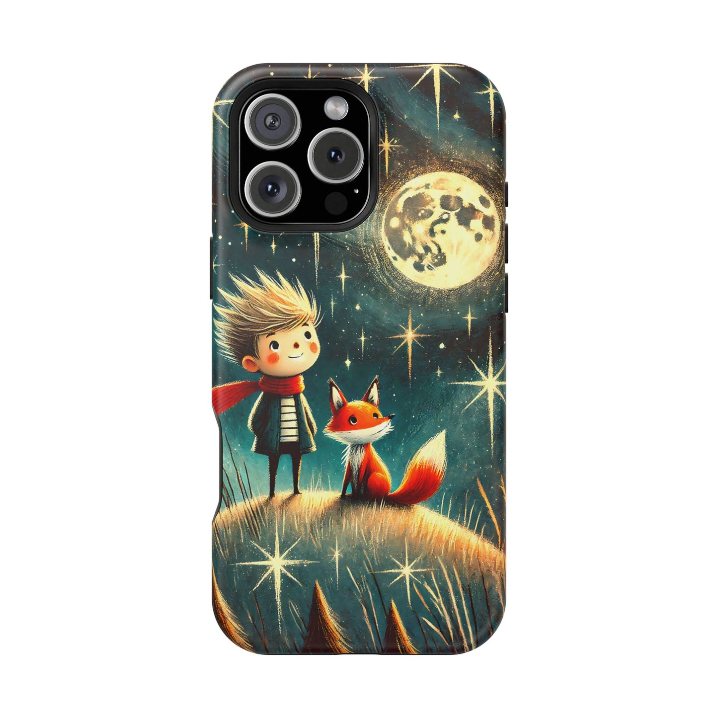 Whimsical Space Adventure Magnetic Phone Case - Kid-Friendly Design