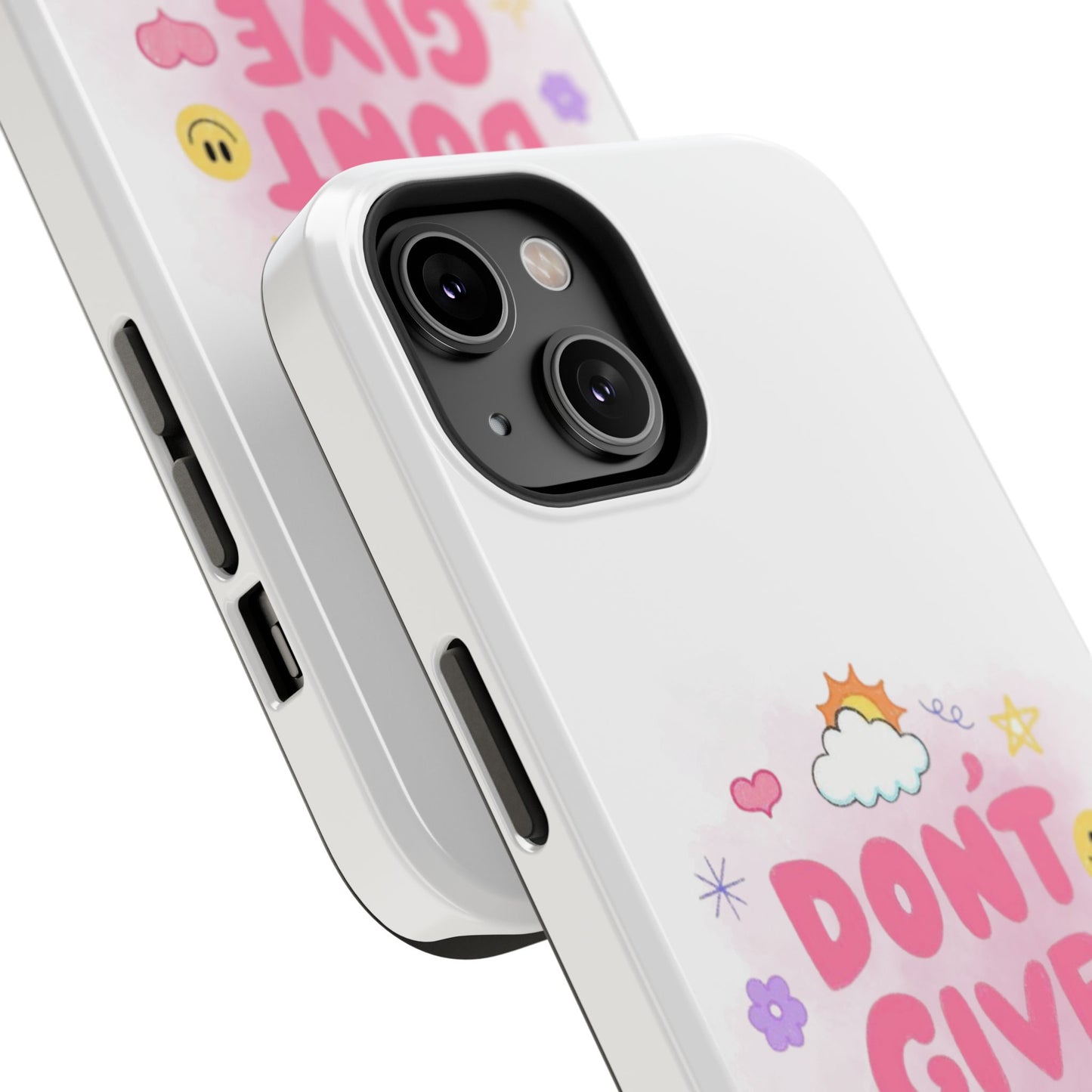 Inspirational Phone Case - "Don't Give Up!" Impact-Resistant Design