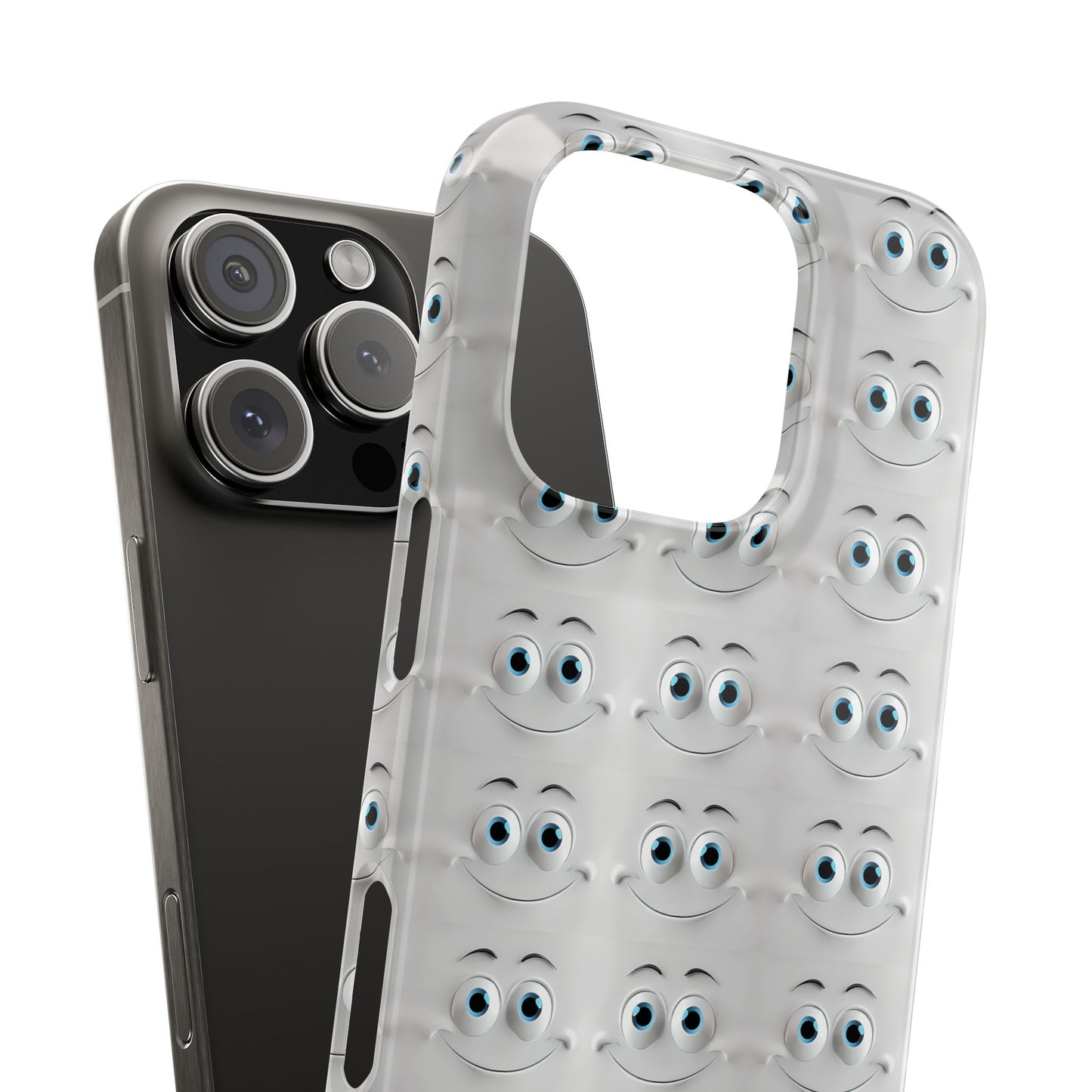 Cute Emoji Slim Phone Case - Adorable Expressions for Everyday Use