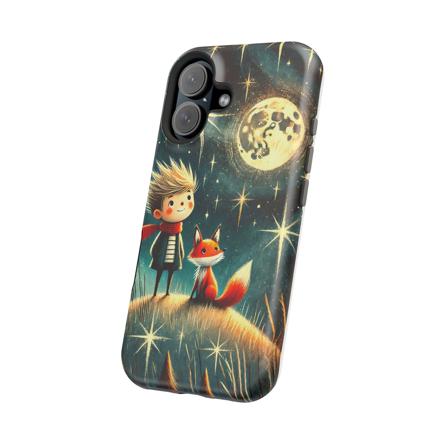 Whimsical Space Adventure Magnetic Phone Case - Kid-Friendly Design