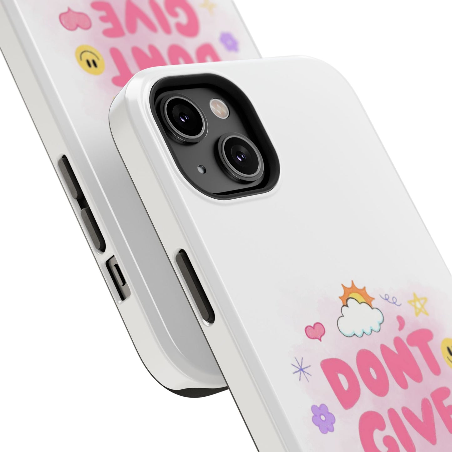 Inspirational Phone Case - "Don't Give Up!" Impact-Resistant Design