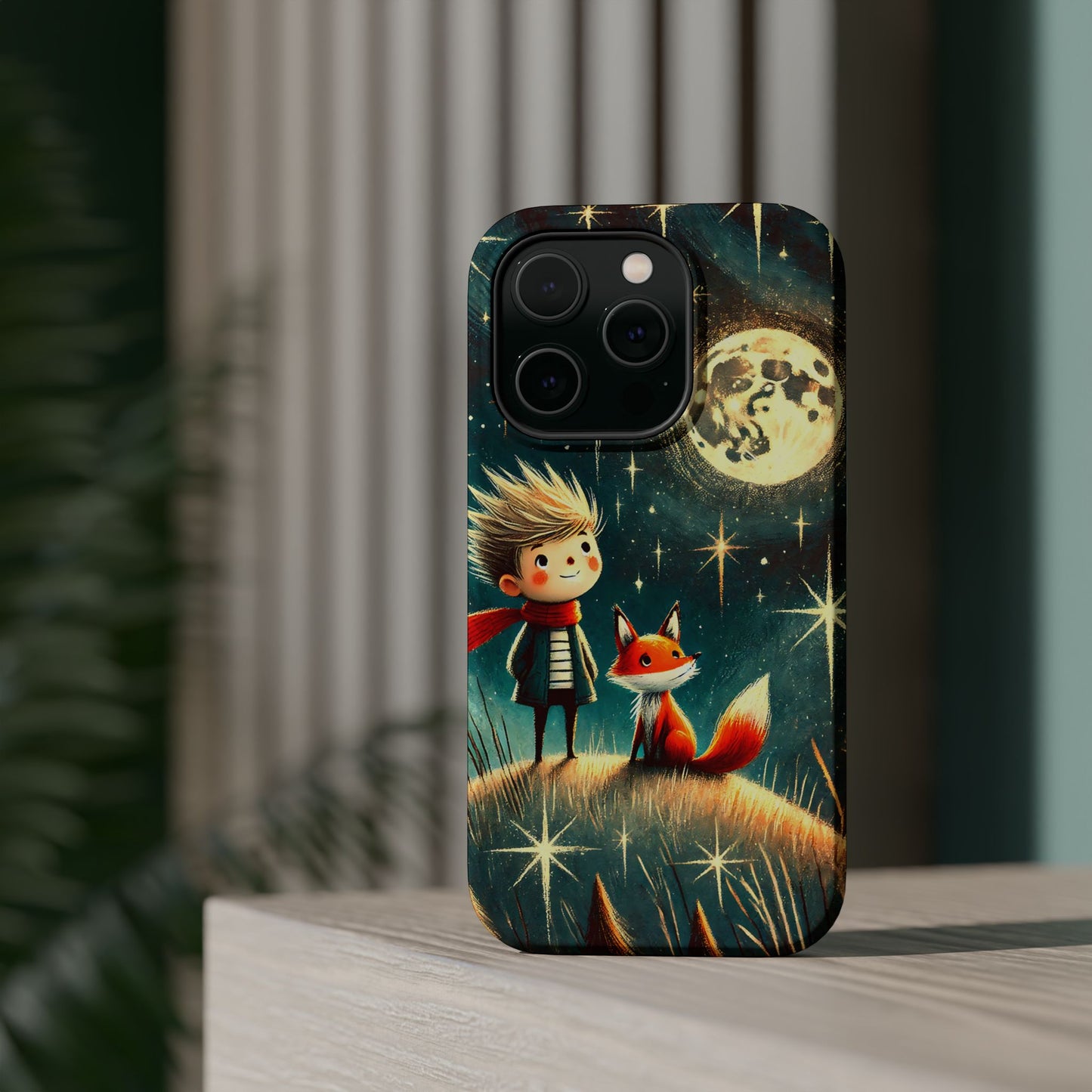 Whimsical Space Adventure Magnetic Phone Case - Kid-Friendly Design