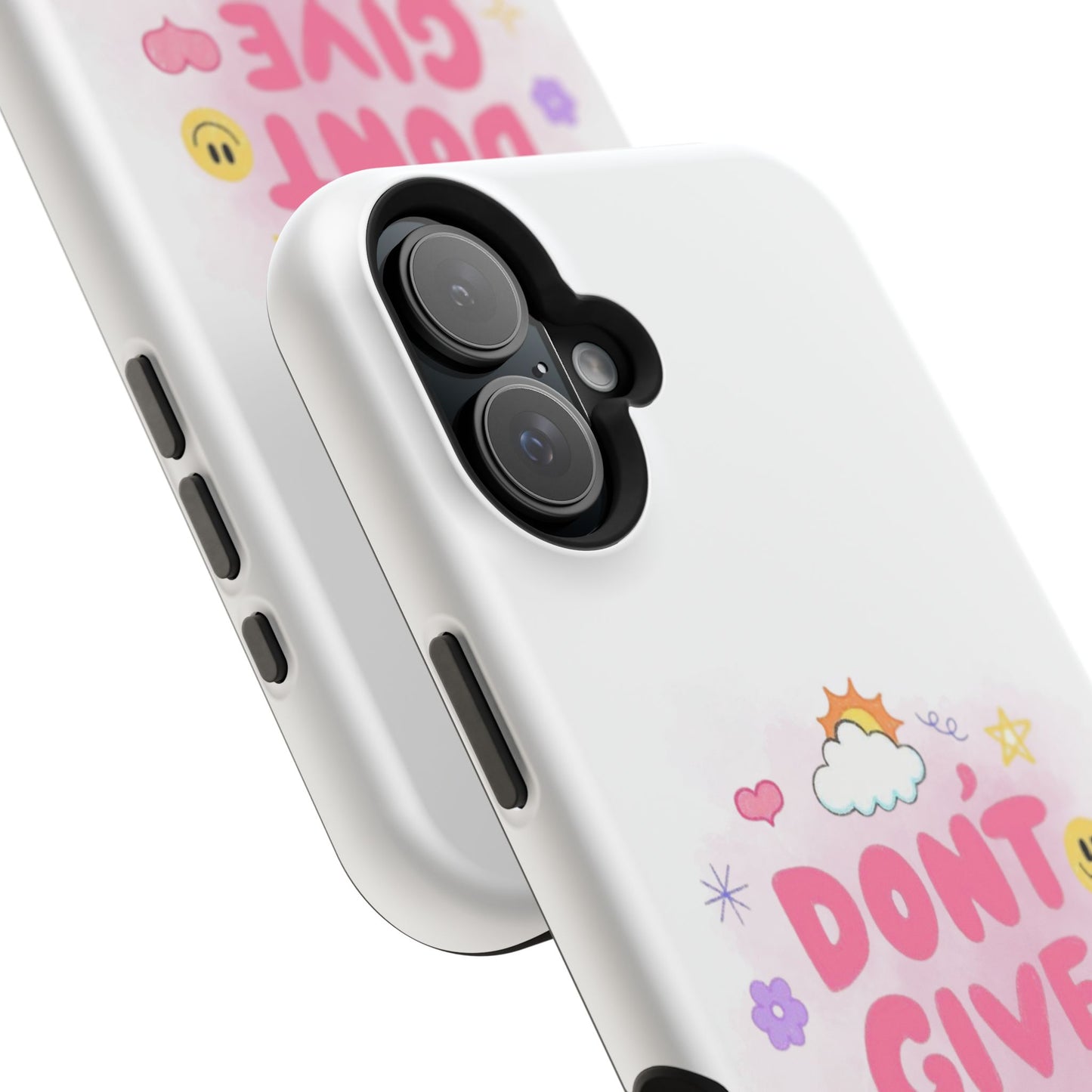 Inspirational Phone Case - "Don't Give Up!" Impact-Resistant Design