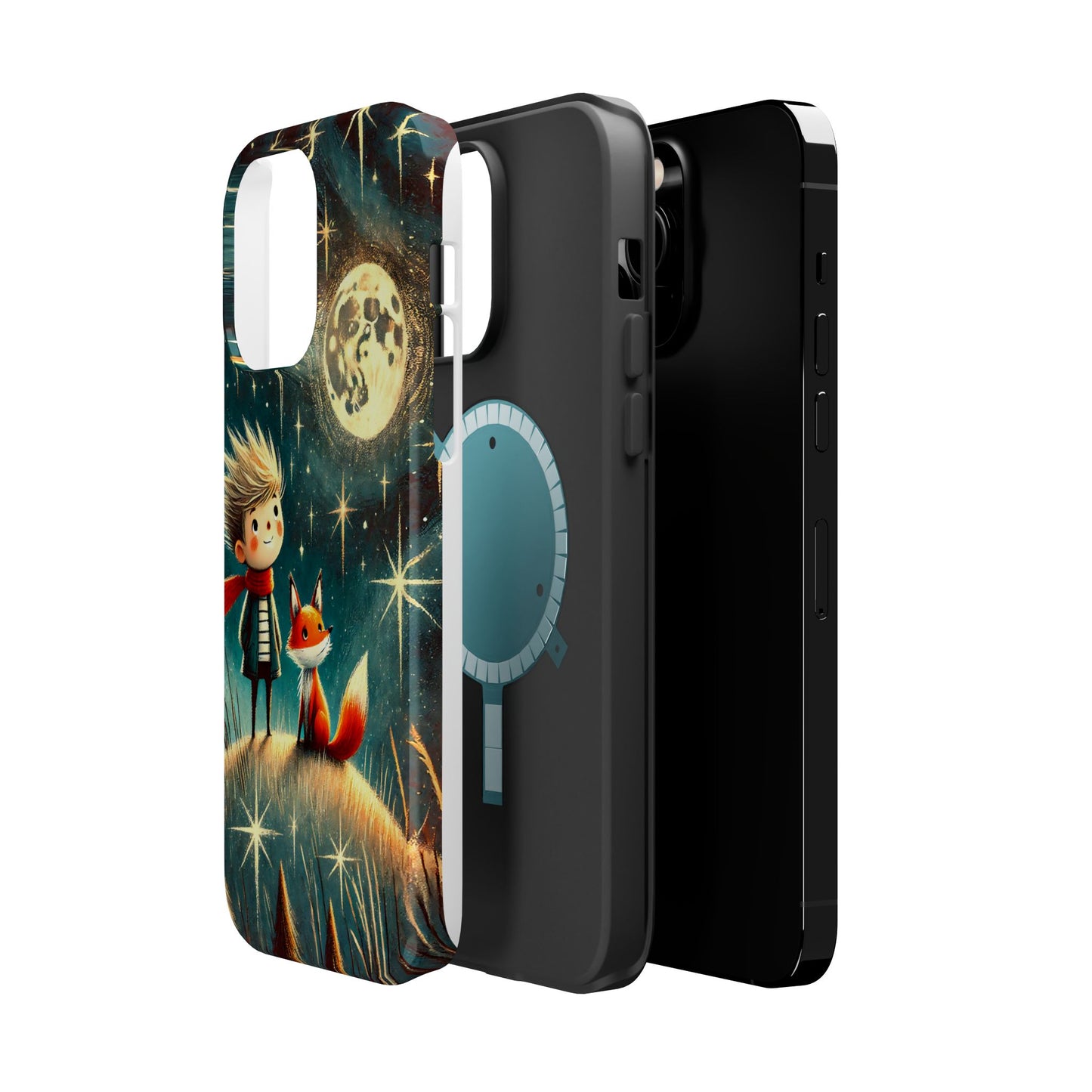 Whimsical Space Adventure Magnetic Phone Case - Kid-Friendly Design