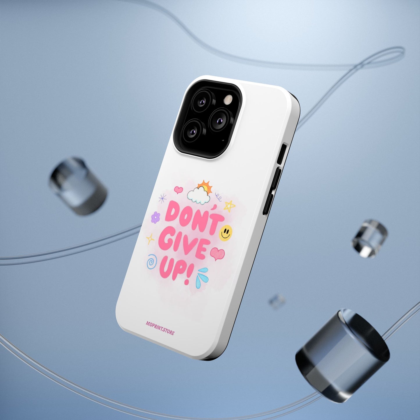 Inspirational Phone Case - "Don't Give Up!" Impact-Resistant Design