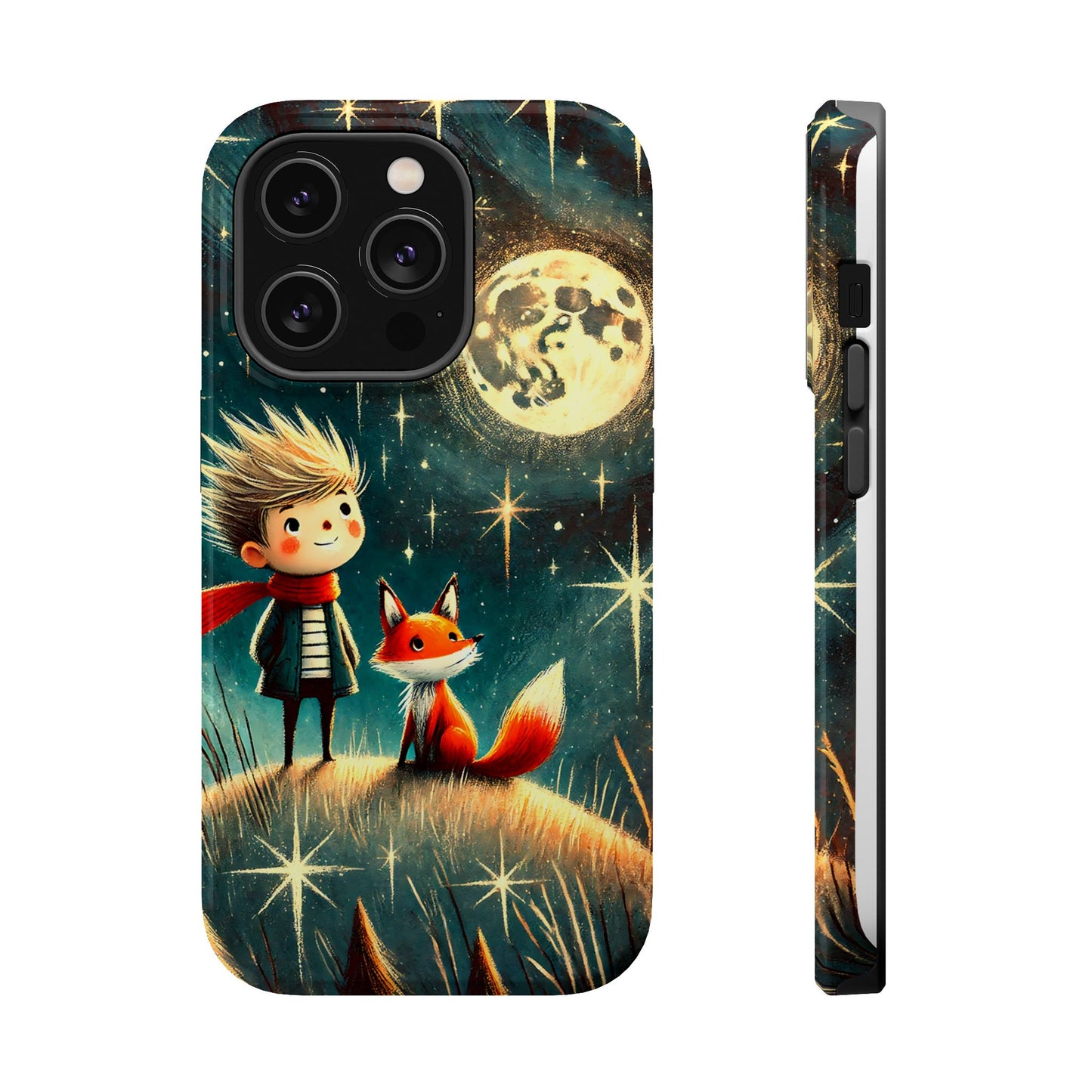 Whimsical Space Adventure Magnetic Phone Case - Kid-Friendly Design