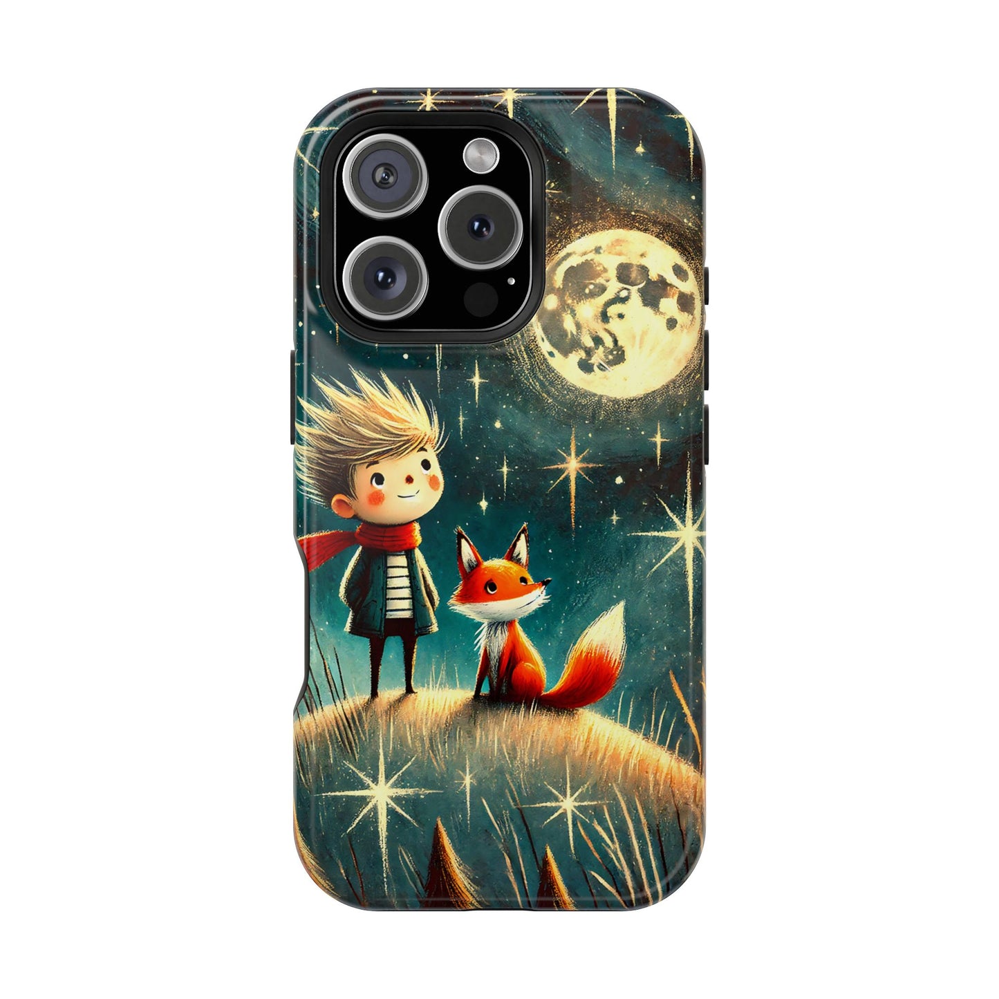 Whimsical Space Adventure Magnetic Phone Case - Kid-Friendly Design