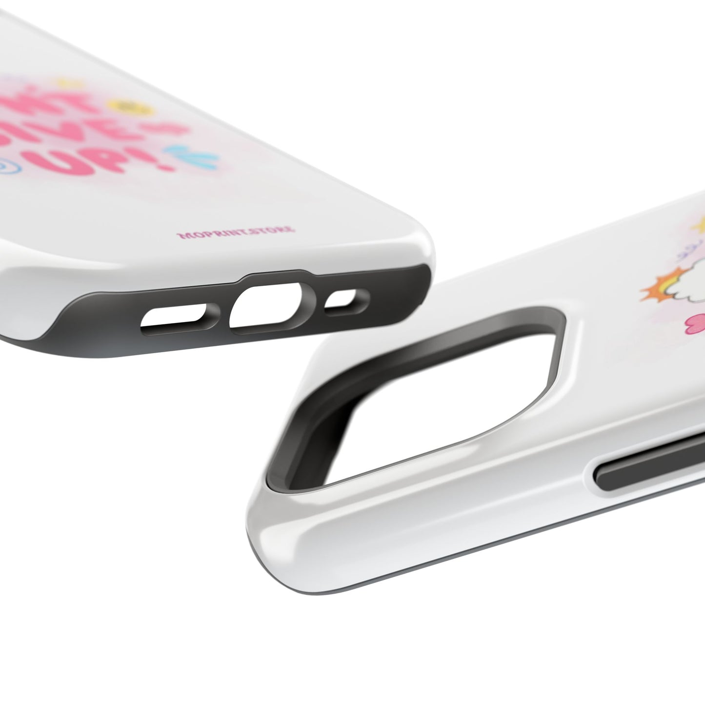 Inspirational Phone Case - "Don't Give Up!" Impact-Resistant Design