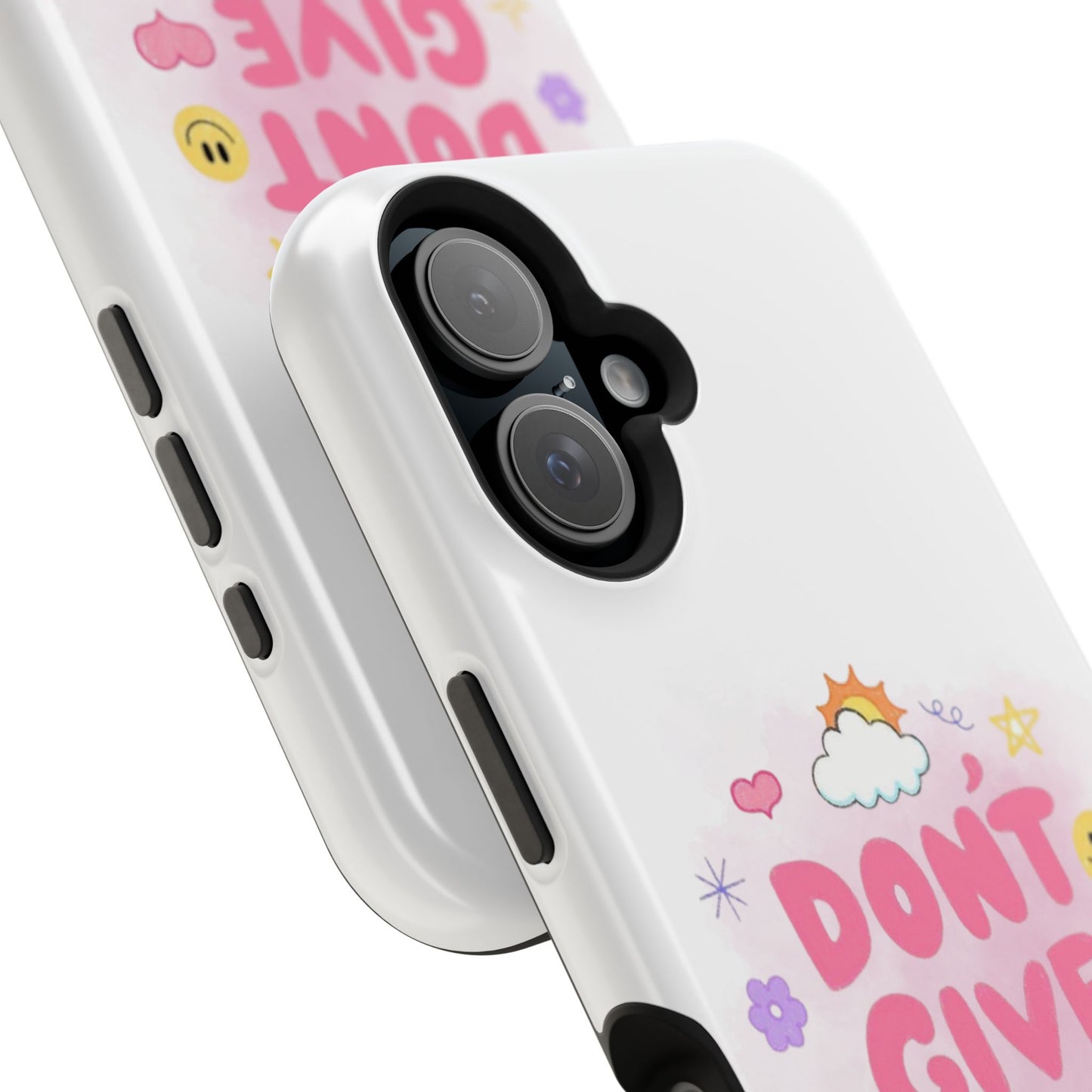 Inspirational Phone Case - "Don't Give Up!" Impact-Resistant Design
