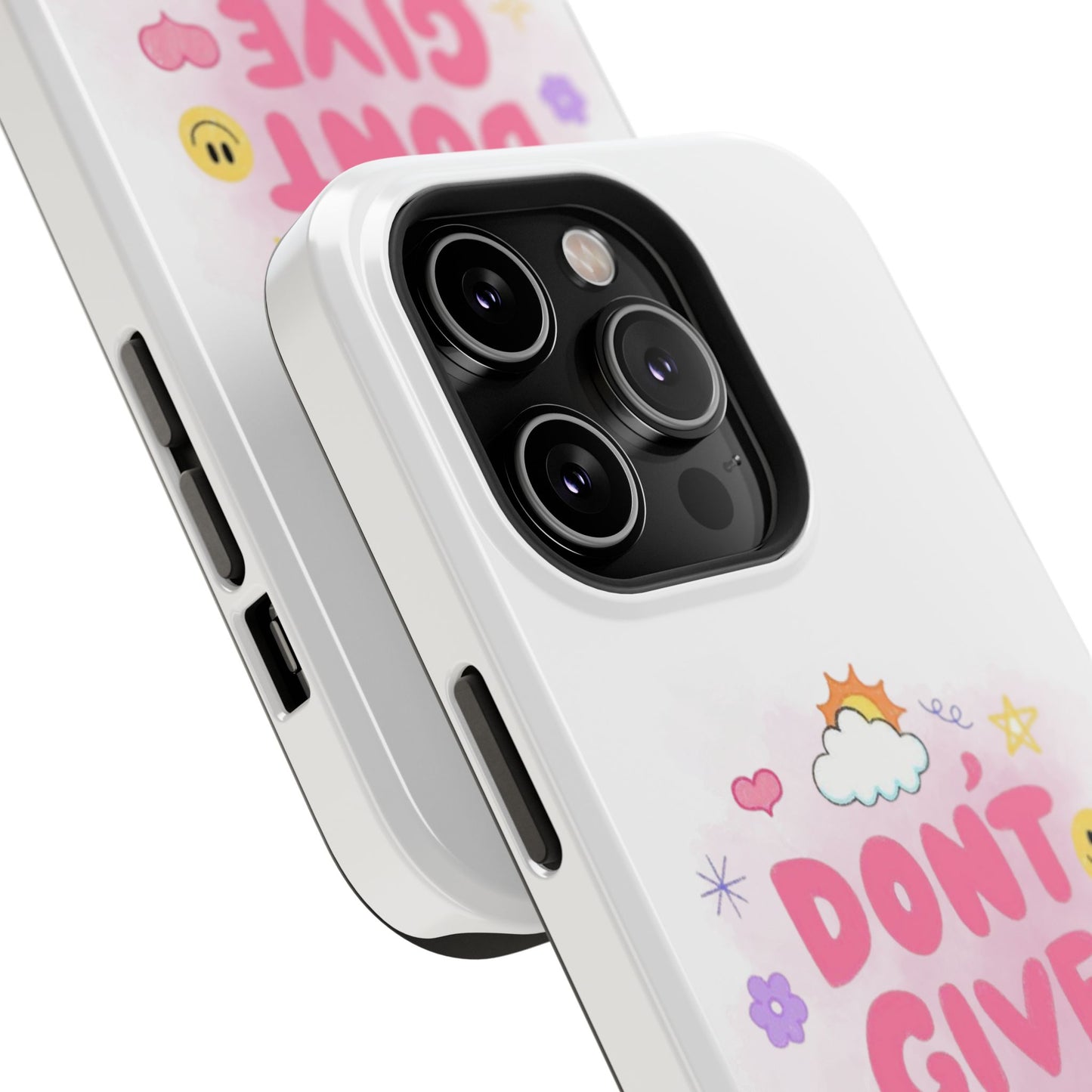 Inspirational Phone Case - "Don't Give Up!" Impact-Resistant Design