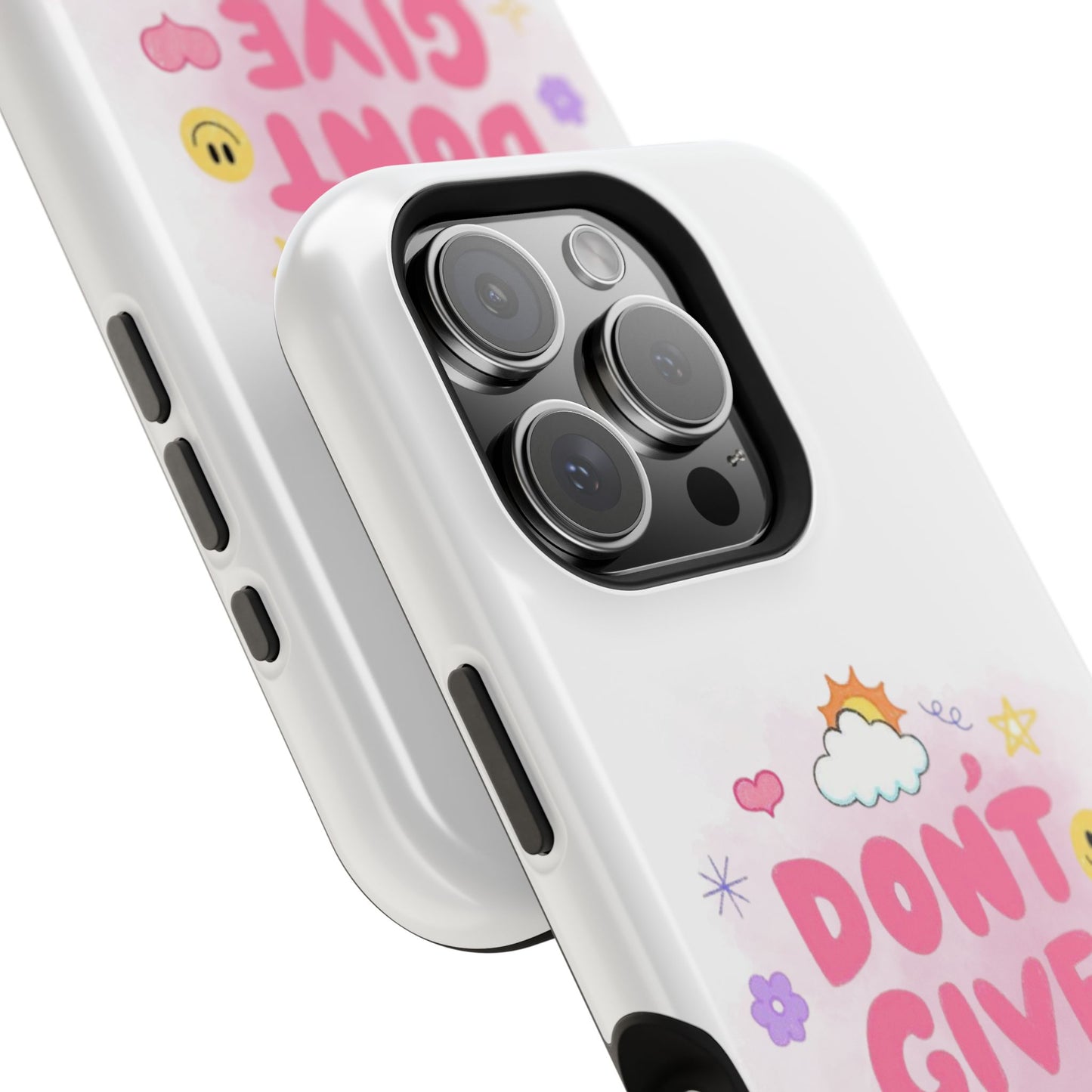 Inspirational Phone Case - "Don't Give Up!" Impact-Resistant Design