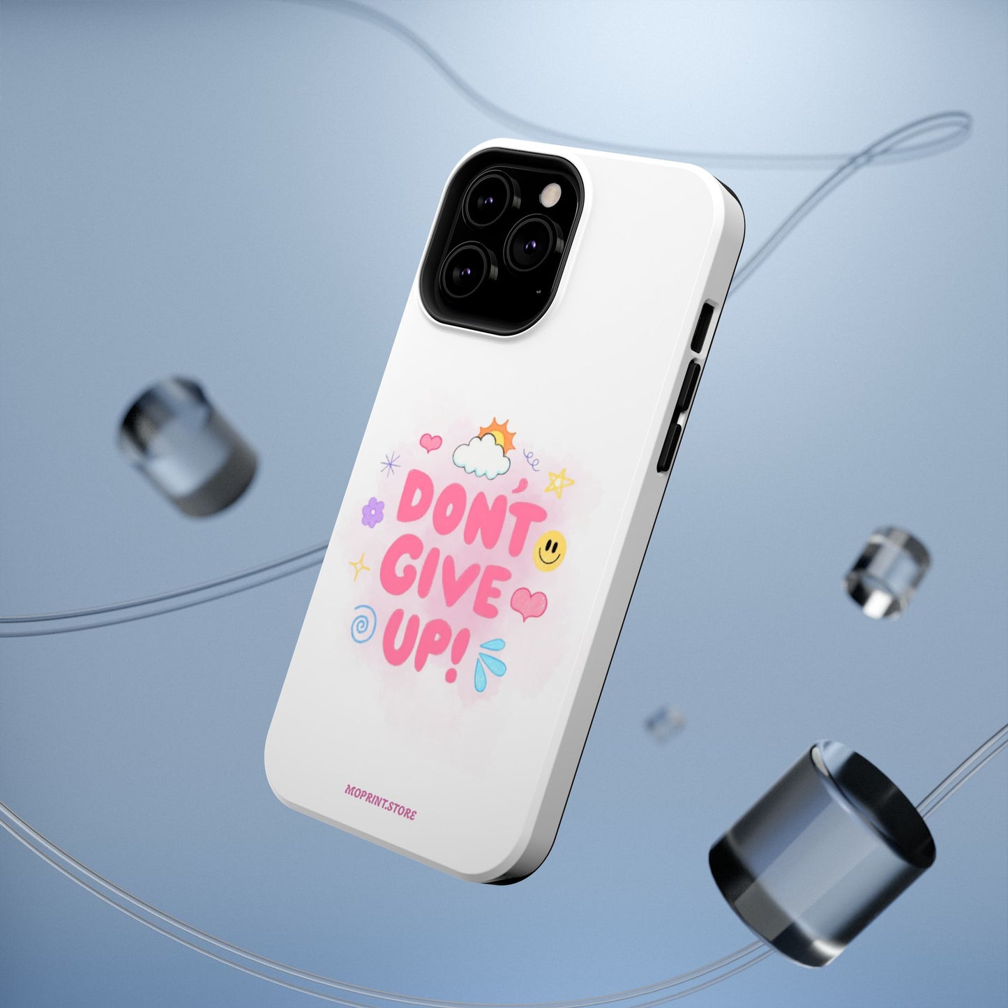 Inspirational Phone Case - "Don't Give Up!" Impact-Resistant Design