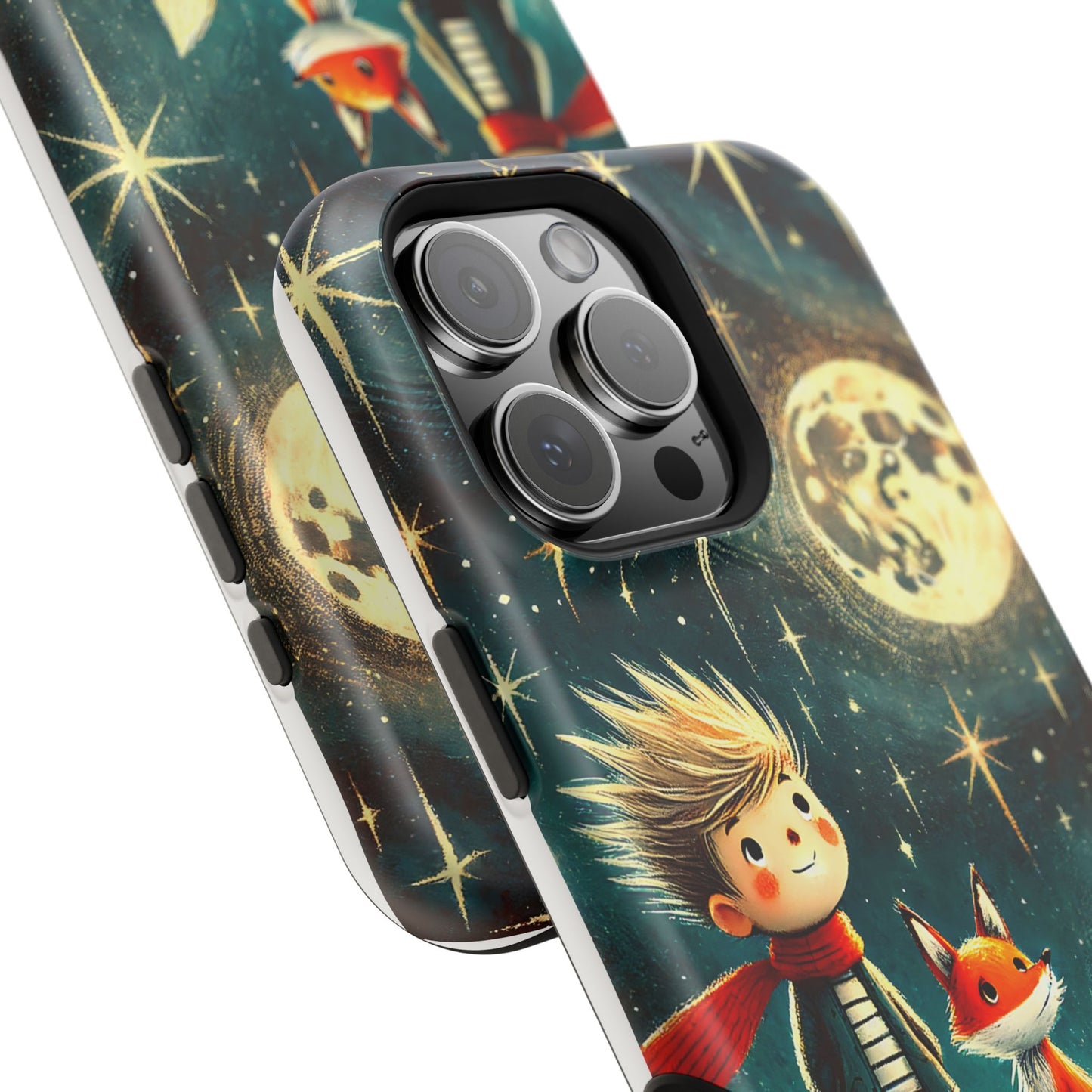 Whimsical Space Adventure Magnetic Phone Case - Kid-Friendly Design