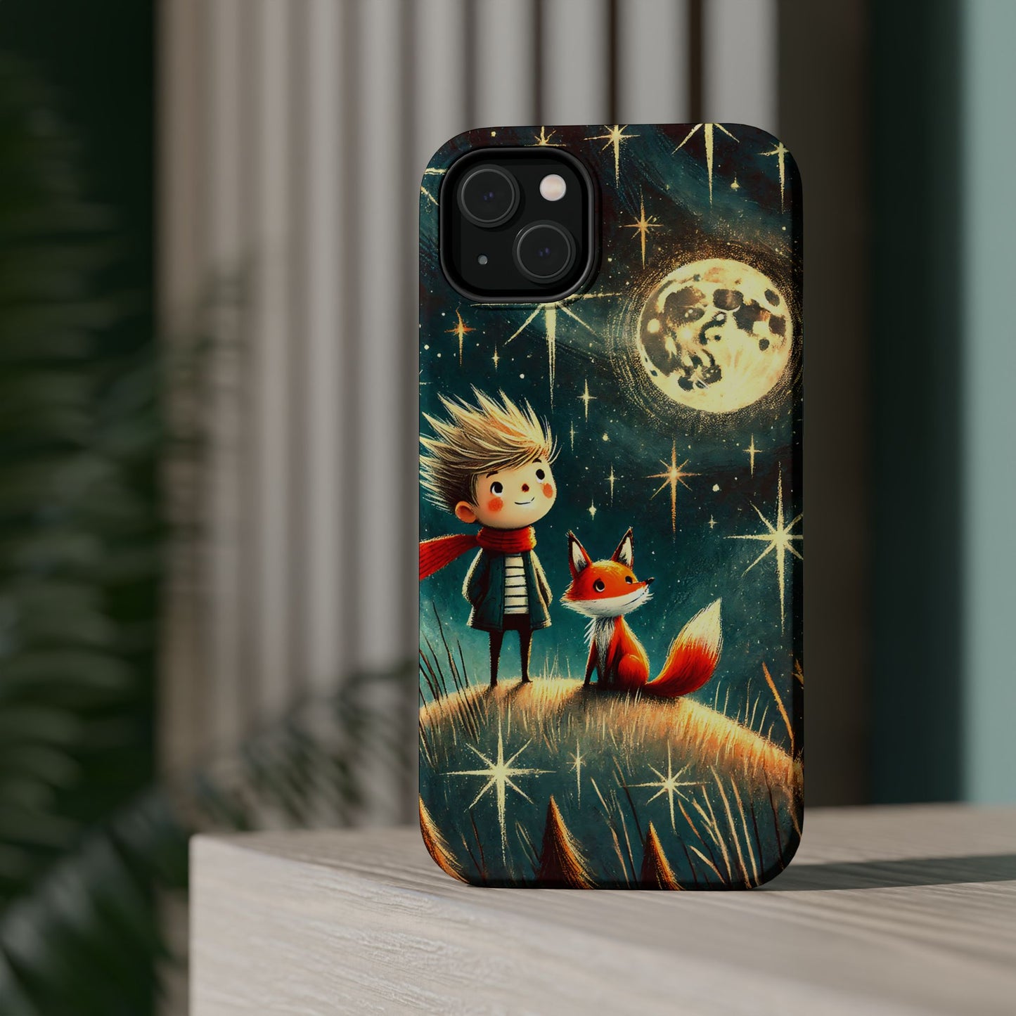 Whimsical Space Adventure Magnetic Phone Case - Kid-Friendly Design