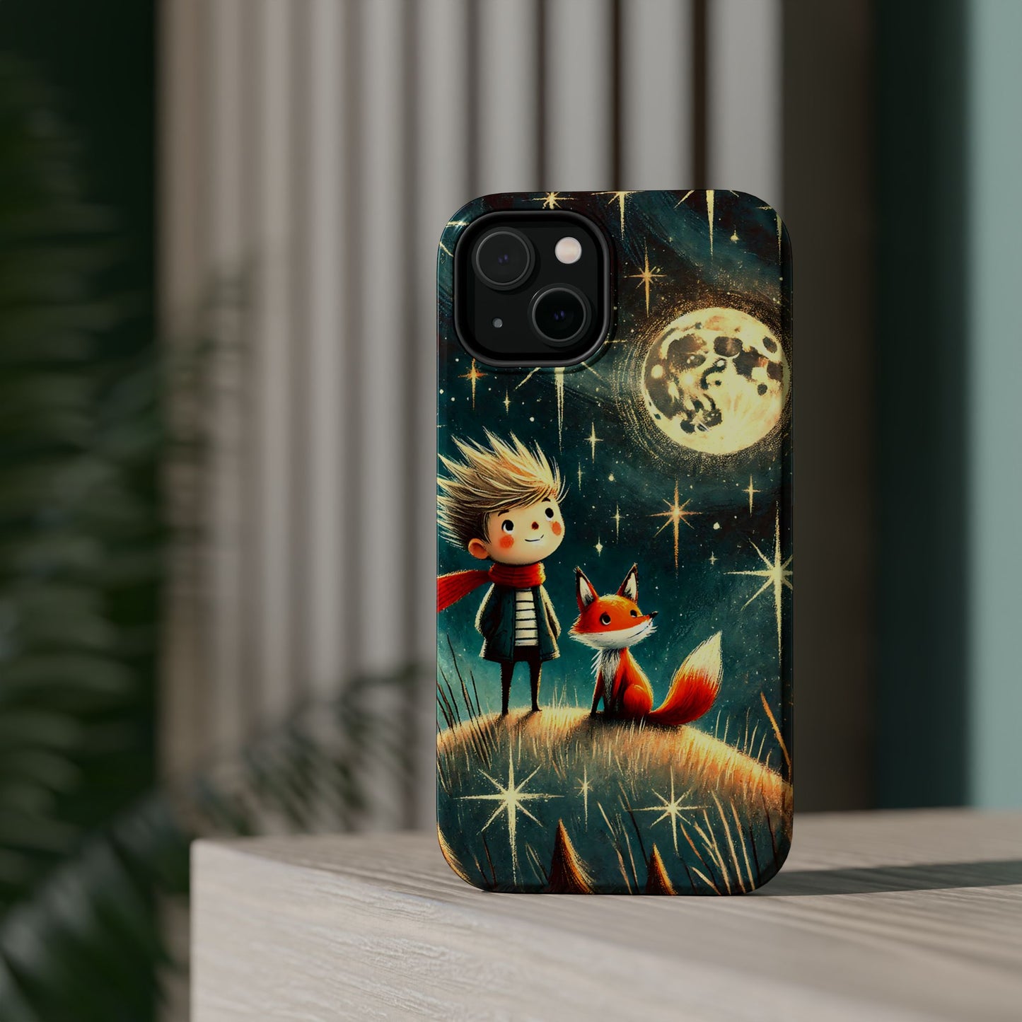 Whimsical Space Adventure Magnetic Phone Case - Kid-Friendly Design